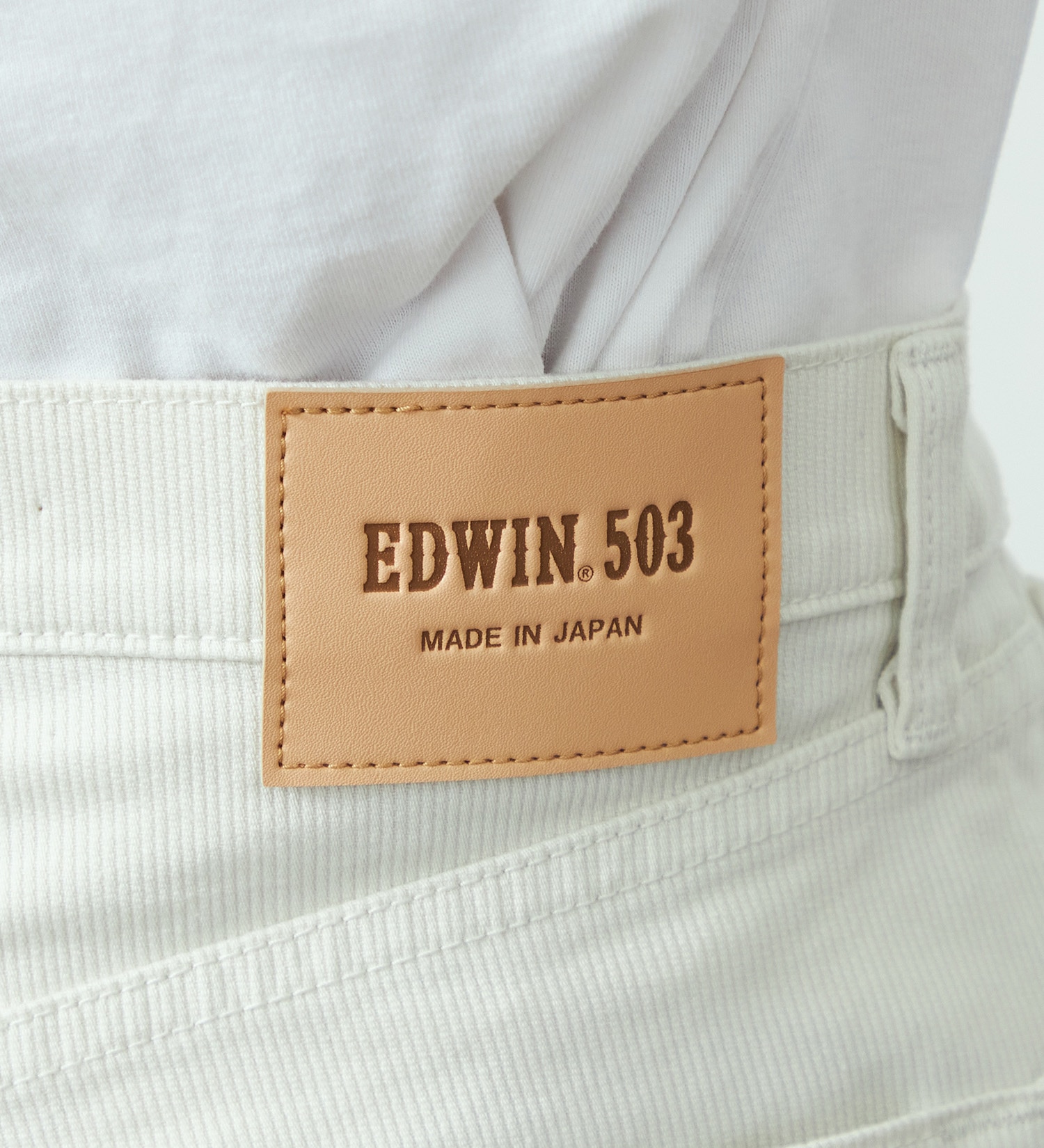 EDWIN(エドウイン)の503 レギュラーストレートパンツ REGULAR STRAIGHT ストレッチピケMADE IN JAPAN 日本製|パンツ/デニムパンツ/メンズ|アイボリー
