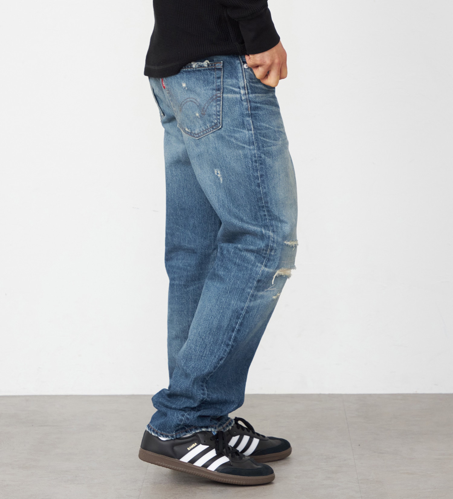 EDWIN(エドウイン)の503 レギュラーストレート デニムパンツ ジーンズ 日本製 綿100%|パンツ/デニム / ジーンズパンツ/メンズ|リメイク