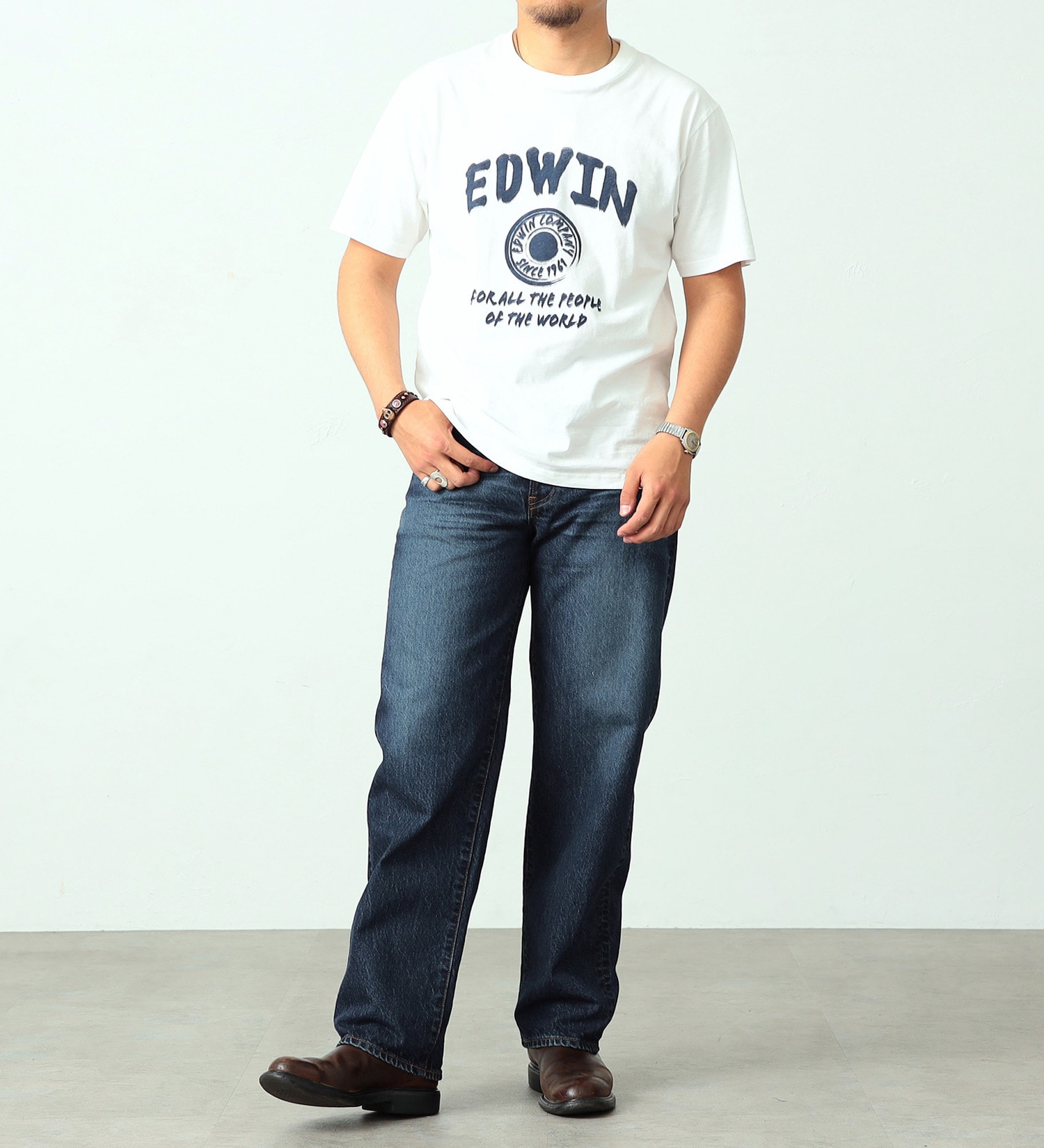 EDWIN(エドウイン)の503 ルーズストレートパンツ LOOSE STRAIGHT MADE IN JAPAN 日本製 綿100%|パンツ/デニムパンツ/メンズ|濃色ブルー