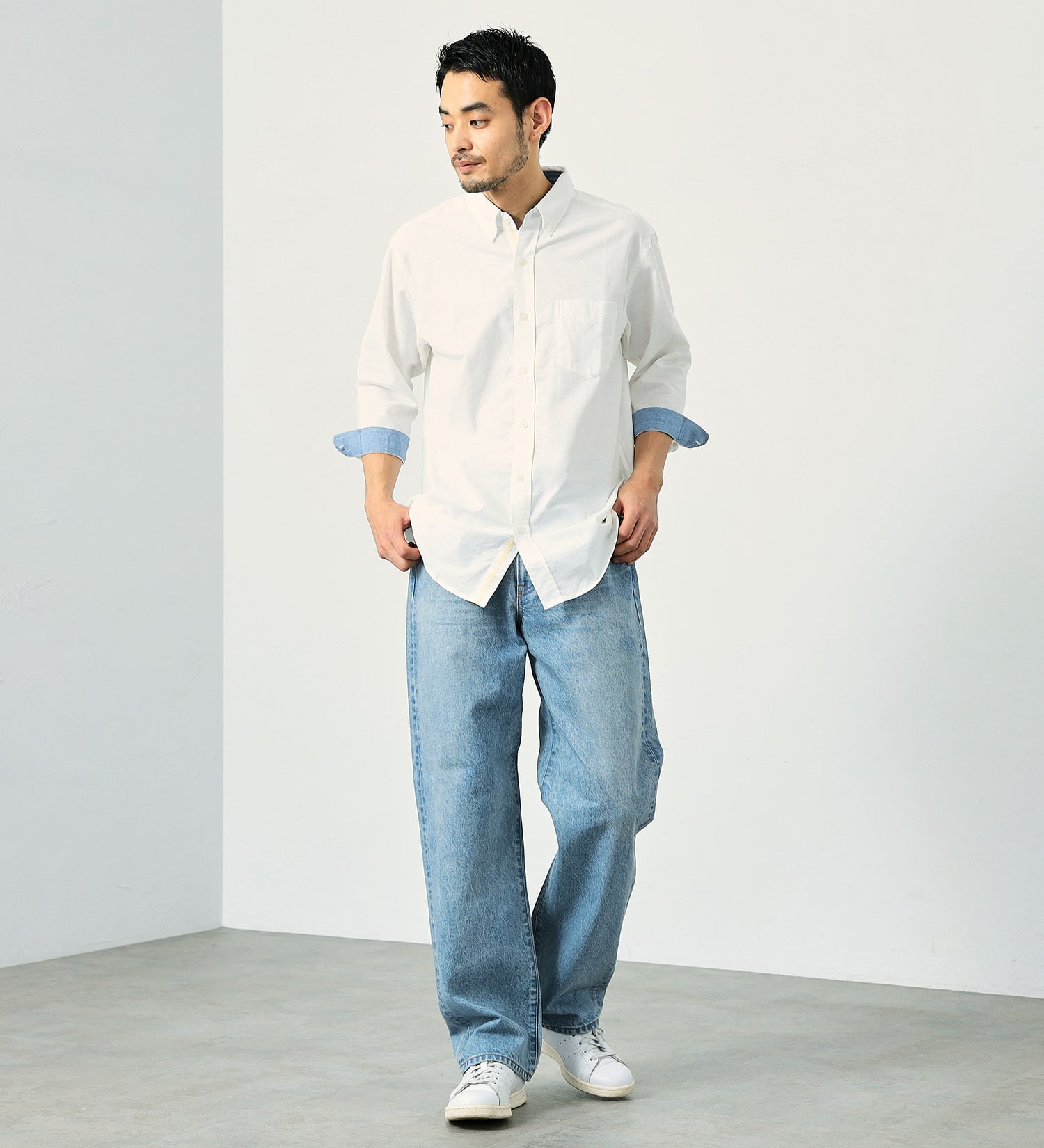 EDWIN(エドウイン)の【試着対象】【裾上げ無料】503 ルーズストレートパンツ LOOSE STRAIGHT MADE IN JAPAN 日本製 綿100%|パンツ/デニム / ジーンズパンツ/メンズ|淡色ブルー