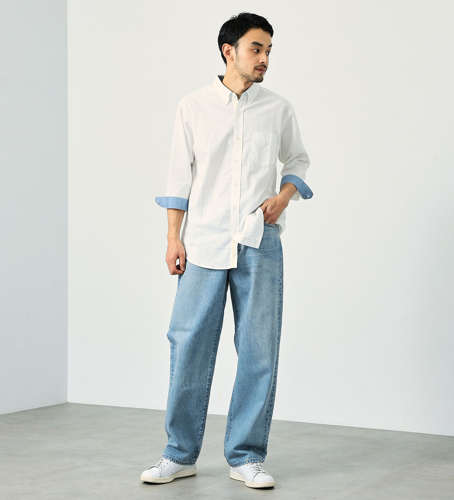 EDWIN(エドウイン)の【試着対象】【裾上げ無料】503 ルーズストレートパンツ LOOSE STRAIGHT MADE IN JAPAN 日本製 綿100%|パンツ/デニム / ジーンズパンツ/メンズ|淡色ブルー