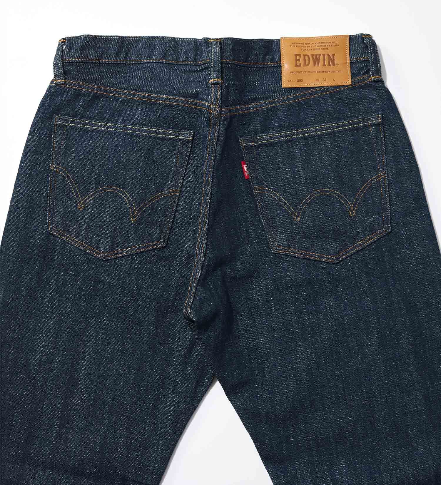 EDWIN(エドウイン)の【予約】503 レギュラーストレートデニムパンツ TRUE STANDARD REGULAR STRAIGHT 綿100%|パンツ/デニム / ジーンズパンツ/メンズ|濃色ブルー2