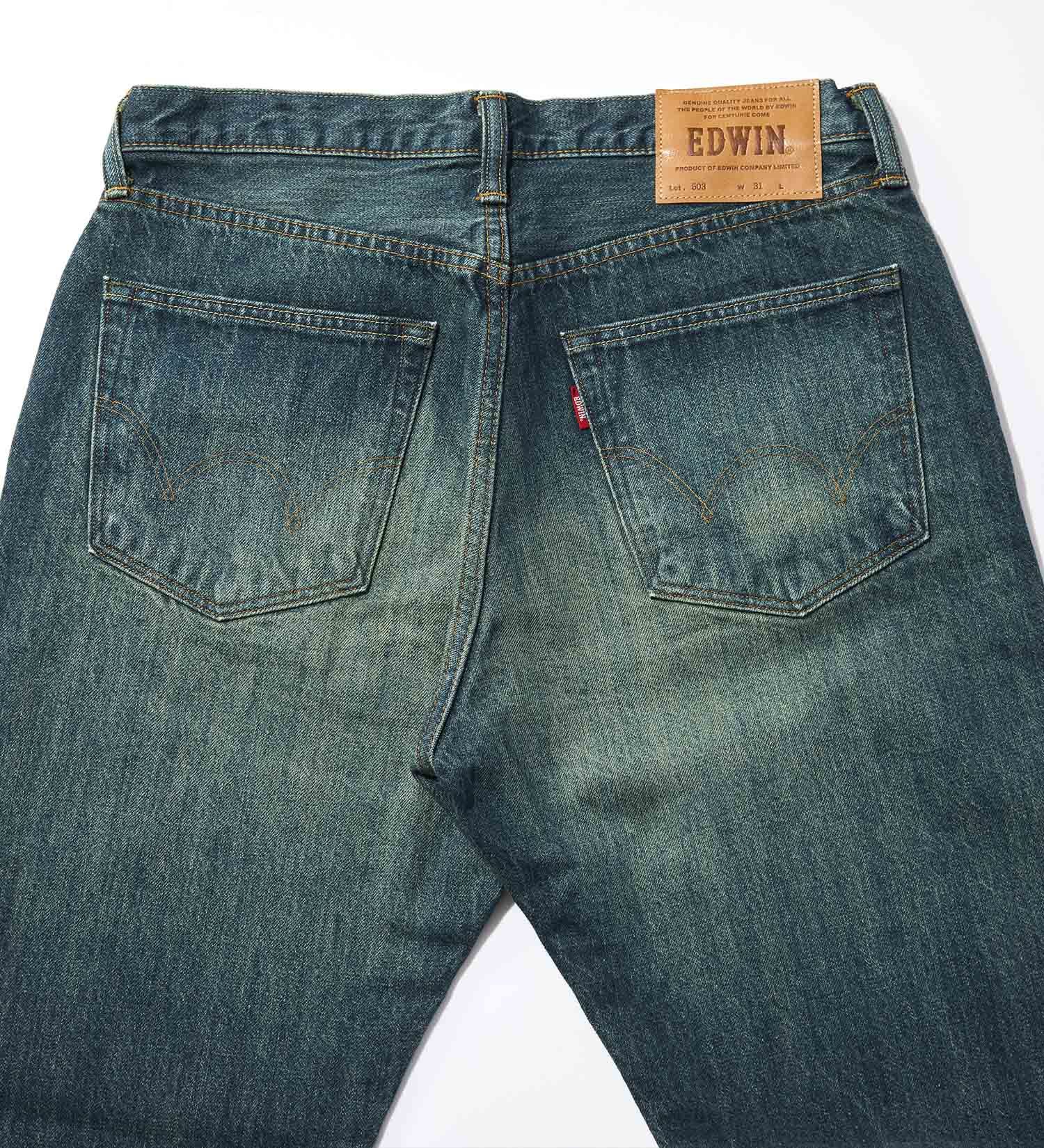 EDWIN(エドウイン)の【予約】503 レギュラーストレートデニムパンツ TRUE STANDARD REGULAR STRAIGHT 綿100%|パンツ/デニム / ジーンズパンツ/メンズ|中色ブルー
