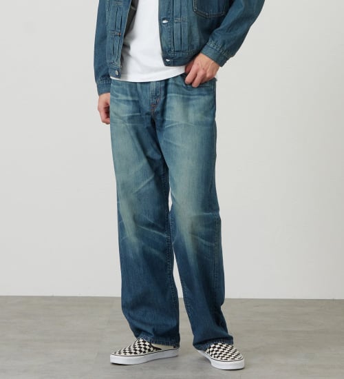 EDWIN(エドウイン)の505Z ライトオンス ワイドストレート デニムパンツ ジーンズ セットアップ対応 セルビッジ|パンツ/デニム / ジーンズパンツ/メンズ|中色ブルー