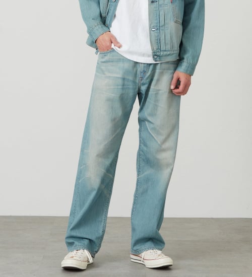 EDWIN(エドウイン)の505Z ライトオンス ワイドストレート デニムパンツ ジーンズ セットアップ対応 セルビッジ|パンツ/デニム / ジーンズパンツ/メンズ|淡色ブルー