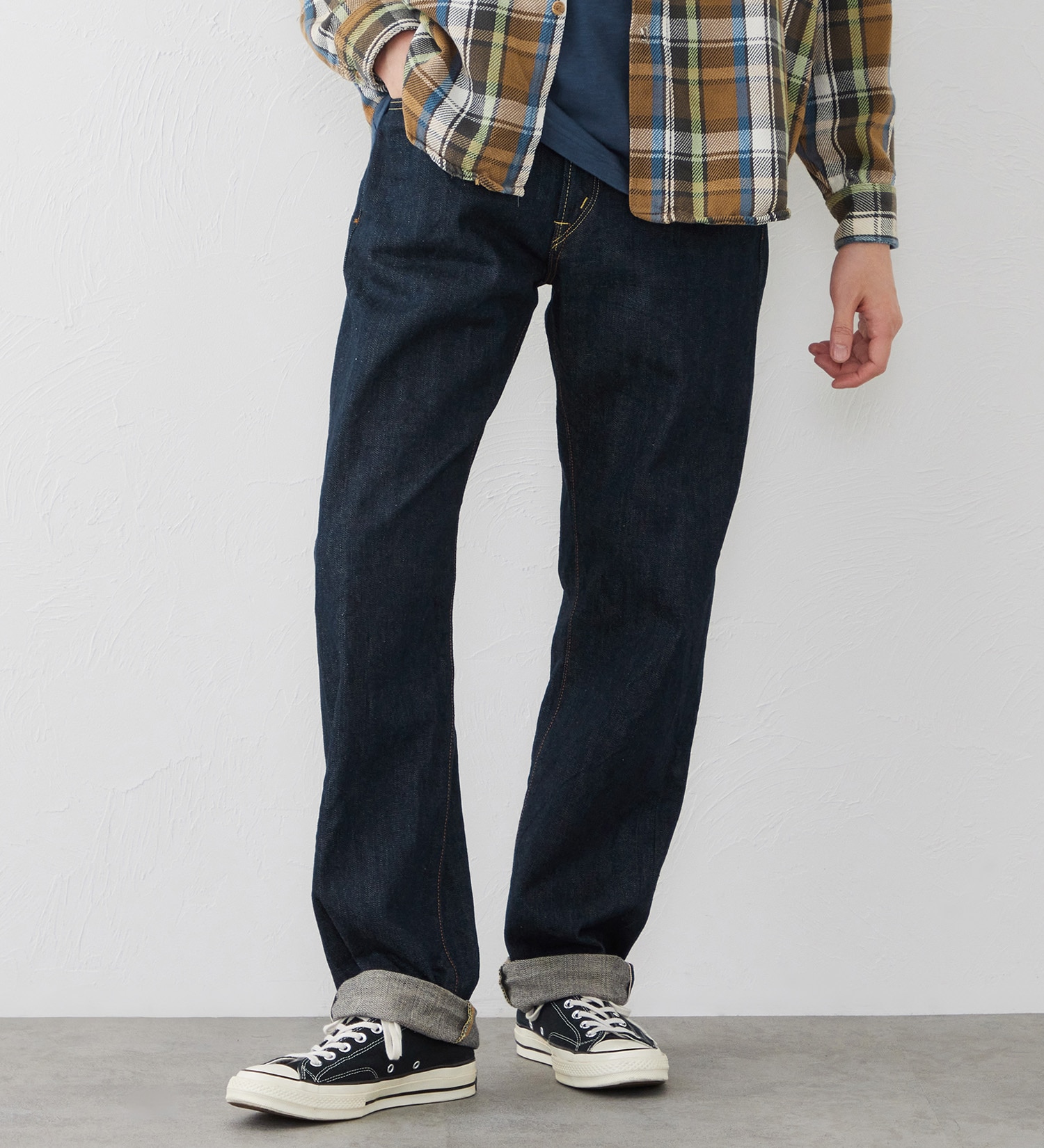 EDWIN(エドウイン)の【予約】505ZX ルーズストレートデニムパンツ セルビッジ|パンツ/デニム / ジーンズパンツ/メンズ|インディゴブルー