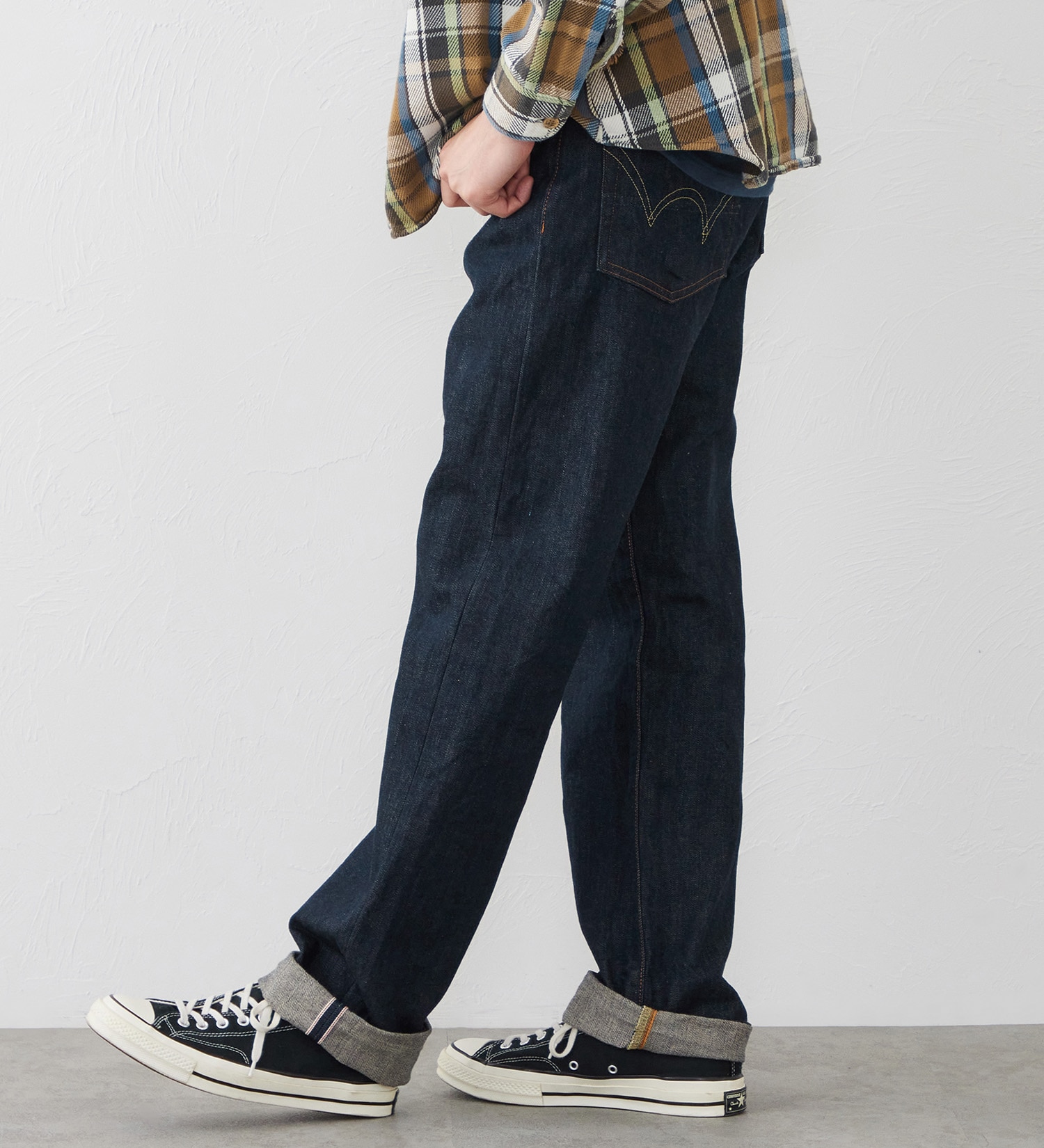 EDWIN(エドウイン)の【予約】505ZX ルーズストレートデニムパンツ セルビッジ|パンツ/デニム / ジーンズパンツ/メンズ|インディゴブルー