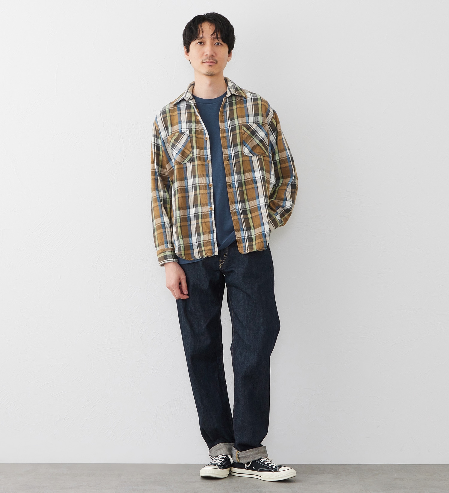 EDWIN(エドウイン)の【予約】505ZX ルーズストレートデニムパンツ セルビッジ|パンツ/デニム / ジーンズパンツ/メンズ|インディゴブルー