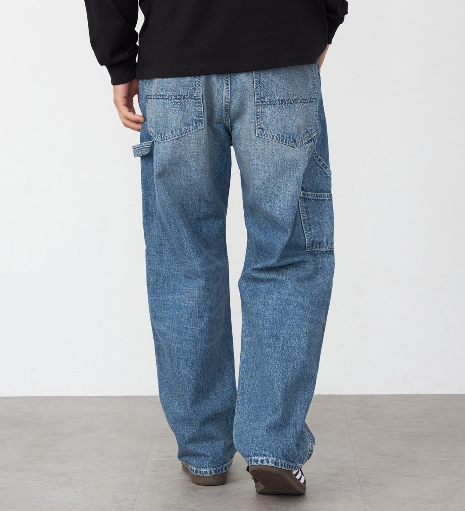 EDWIN(エドウイン)の505 ワイドストレート デニムペインターパンツ ヴィンテージ セルビッジ|パンツ/デニム / ジーンズパンツ/メンズ|中色ブルー