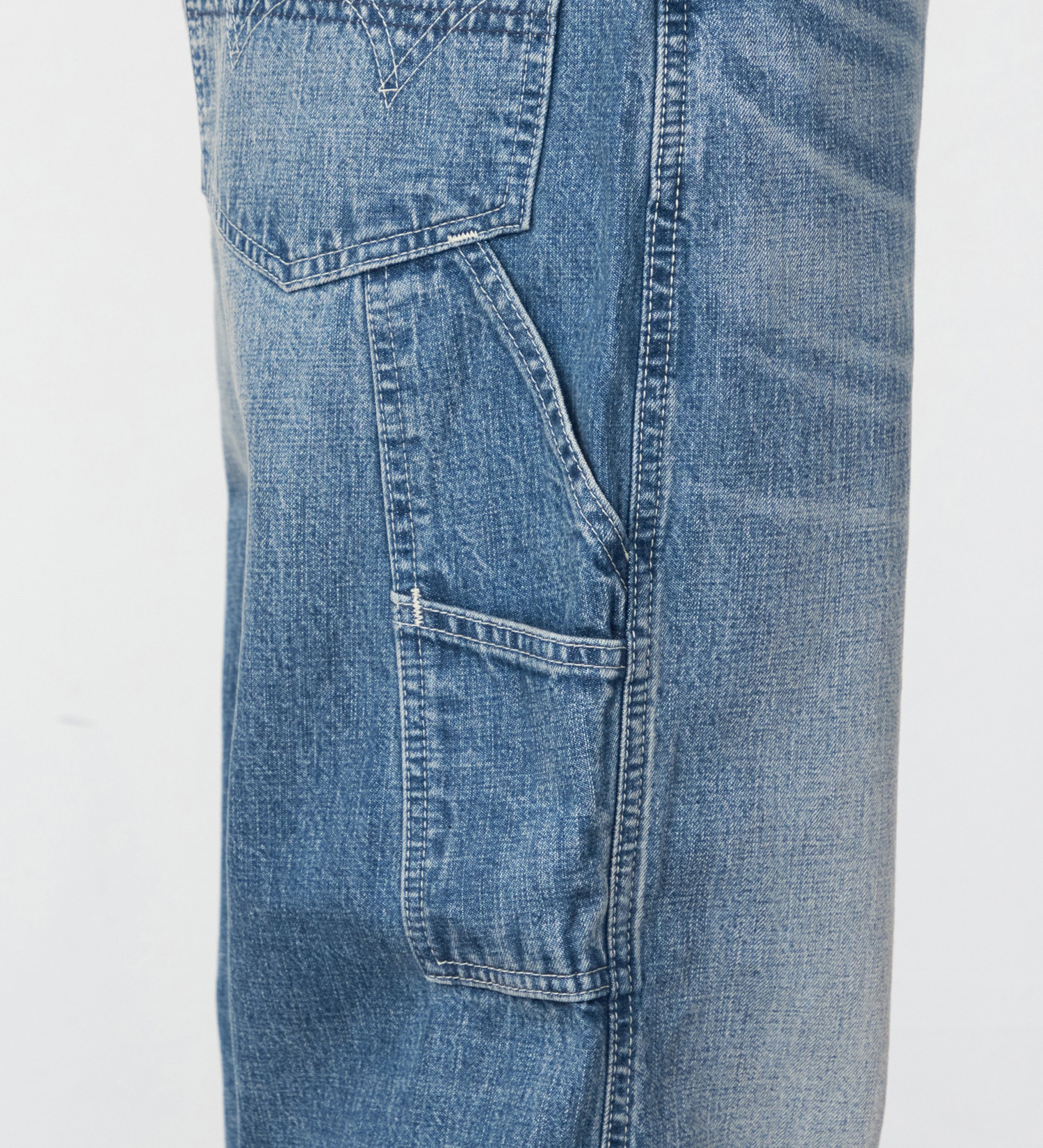EDWIN(エドウイン)の505 ワイドストレート デニムペインターパンツ ヴィンテージ セルビッジ|パンツ/デニム / ジーンズパンツ/メンズ|中色ブルー