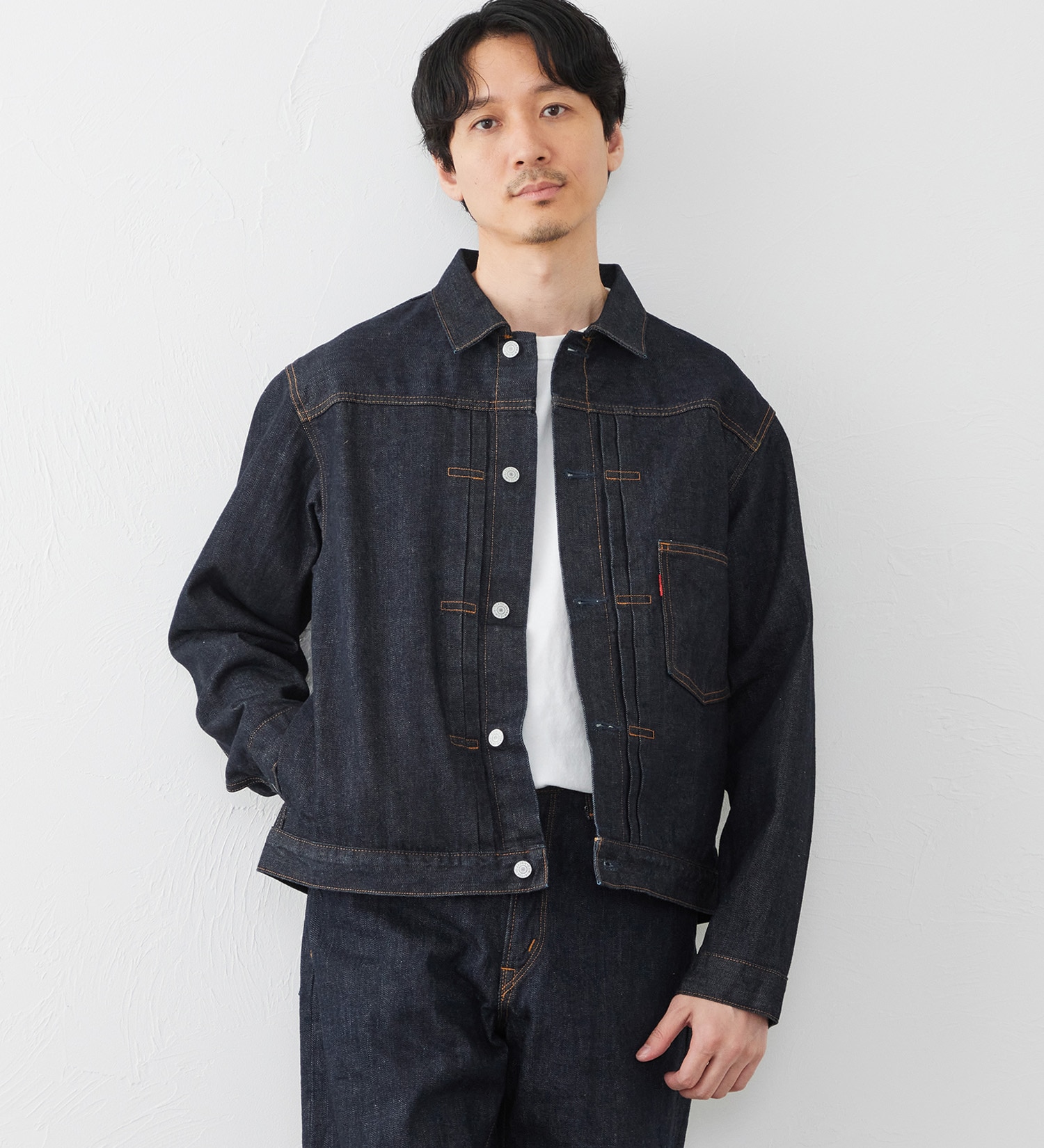 EDWIN(エドウイン)の【試着対象】505 セルビッジデニムジャケット Gジャン|ジャケット/アウター/デニムジャケット/メンズ|インディゴブルー