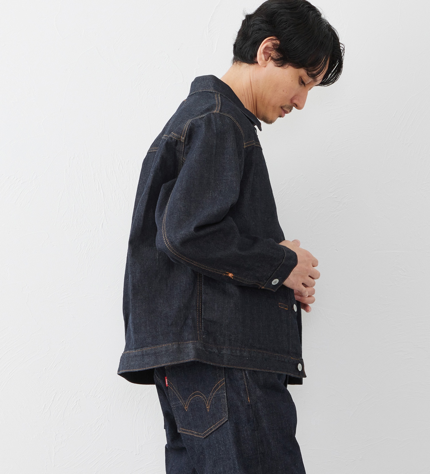EDWIN(エドウイン)の【試着対象】505 セルビッジデニムジャケット Gジャン|ジャケット/アウター/デニムジャケット/メンズ|インディゴブルー