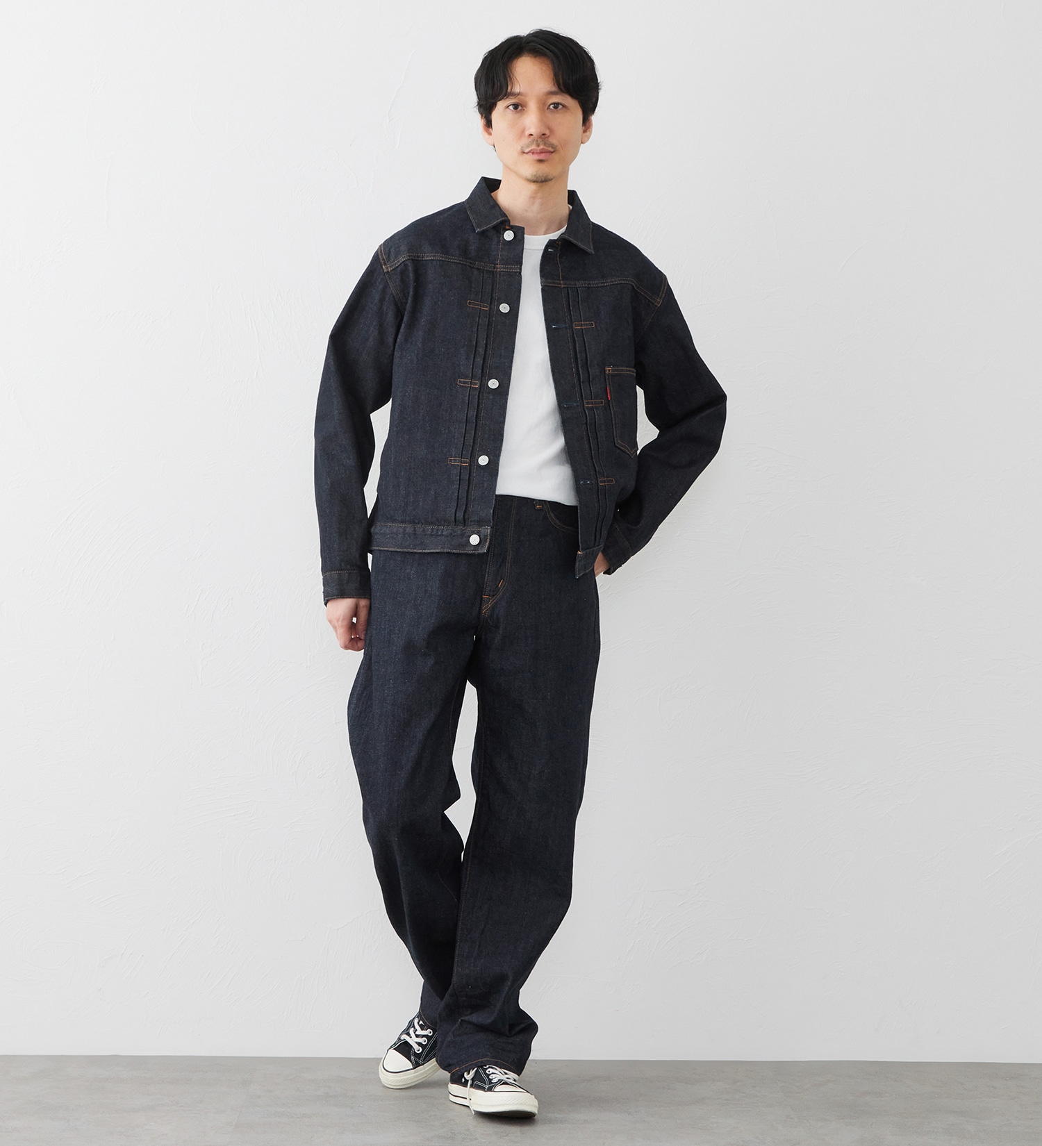EDWIN(エドウイン)の【試着対象】505 セルビッジデニムジャケット Gジャン|ジャケット/アウター/デニムジャケット/メンズ|インディゴブルー