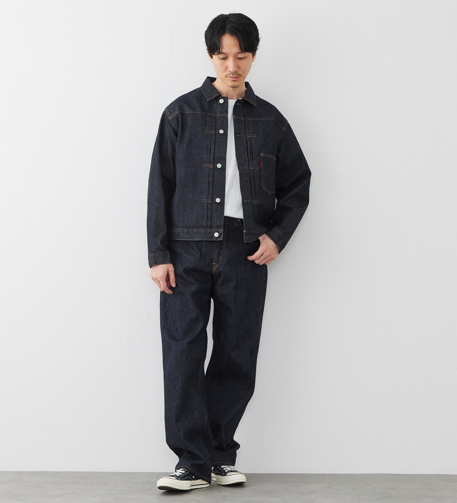 EDWIN(エドウイン)の【試着対象】505 セルビッジデニムジャケット Gジャン|ジャケット/アウター/デニムジャケット/メンズ|インディゴブルー