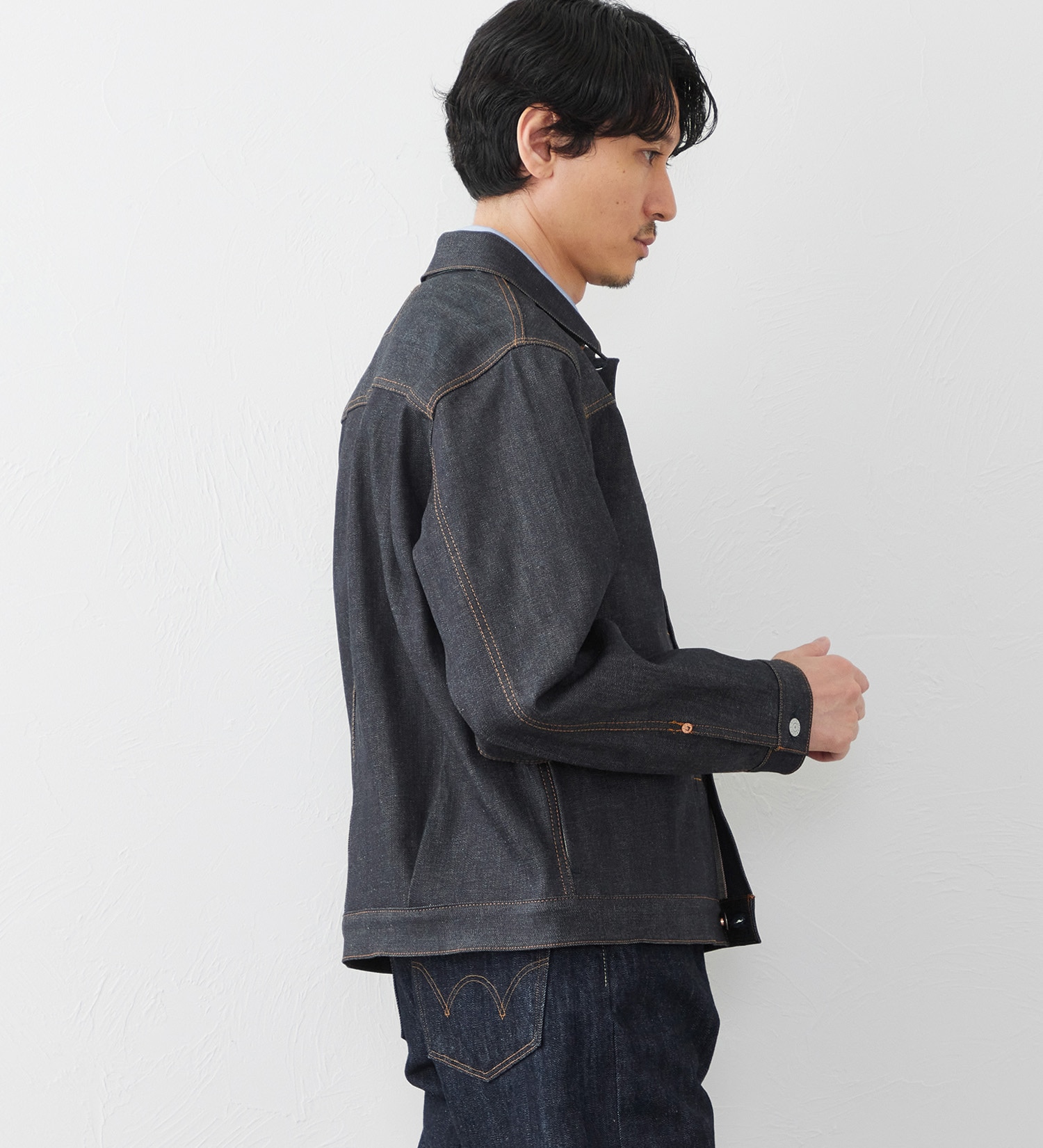 EDWIN(エドウイン)の【試着対象】505 リジッド セルビッジデニムジャケット Gジャン|ジャケット/アウター/デニムジャケット/メンズ|インディゴ未洗い