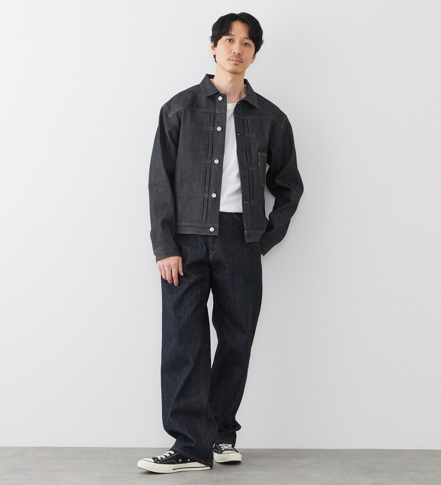 EDWIN(エドウイン)の【試着対象】505 リジッド セルビッジデニムジャケット Gジャン|ジャケット/アウター/デニムジャケット/メンズ|インディゴ未洗い