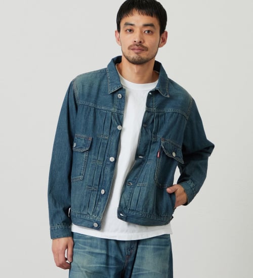 EDWIN(エドウイン)の505Z ライトオンス デニムジャケット Gジャン セットアップ対応 セルビッジ|ジャケット/アウター/デニムジャケット/メンズ|中色ブルー
