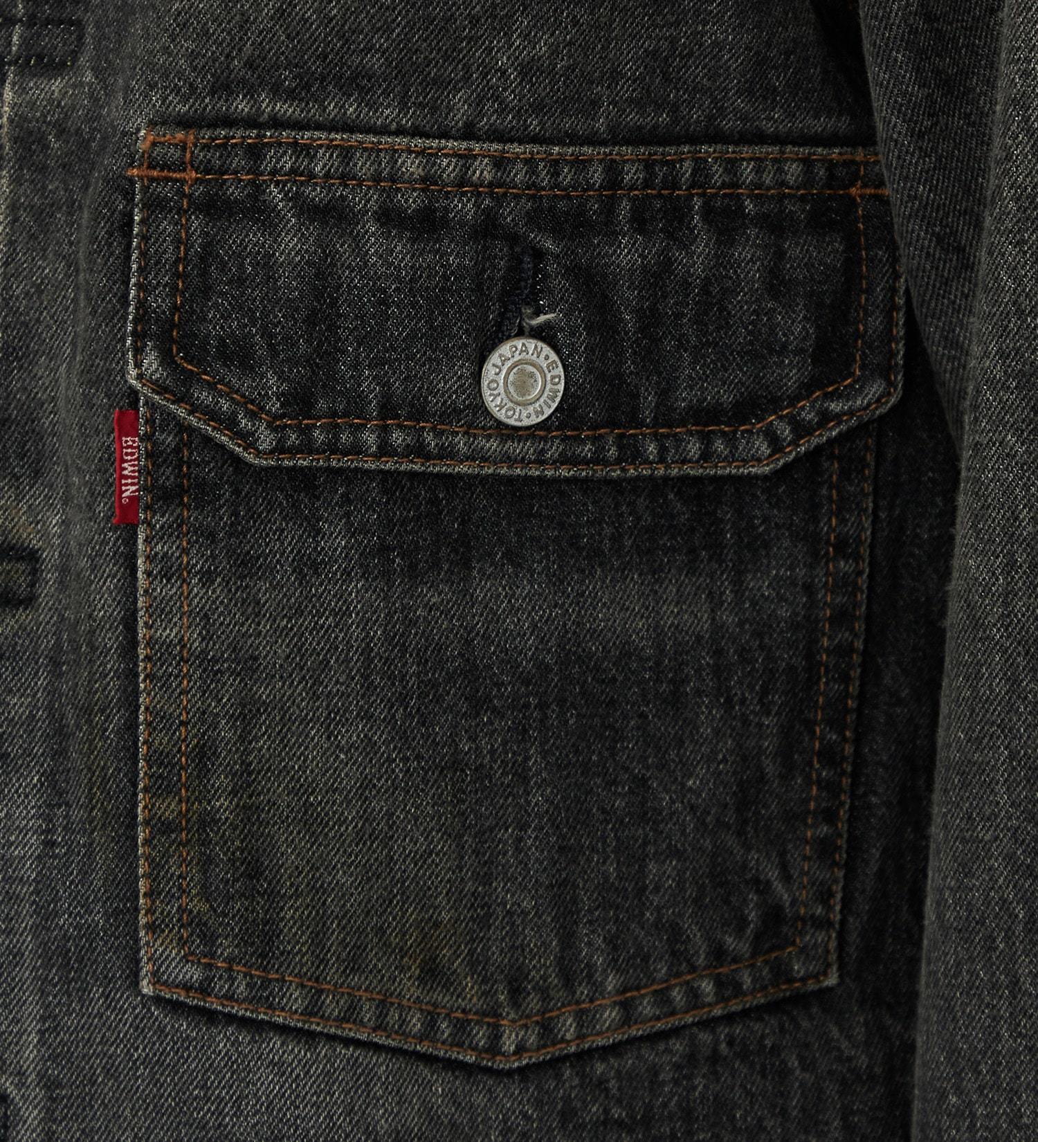 EDWIN(エドウイン)の【予約P】505ZX デニムジャケット Gジャン セットアップ対応 セルビッジ|ジャケット/アウター/デニムジャケット/メンズ|ブラックデニム2