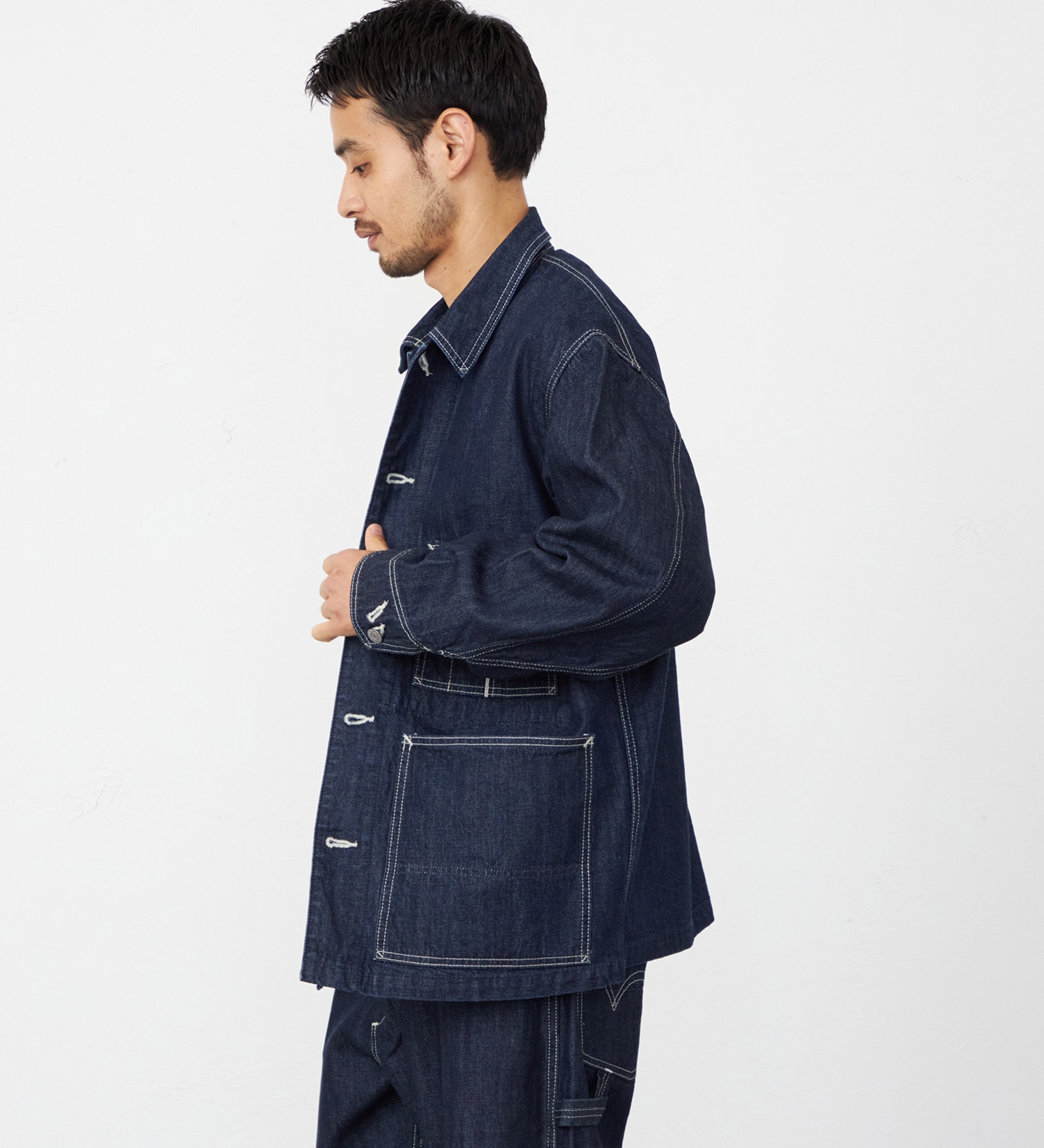 EDWIN(エドウイン)の505 カバーオール デニムジャケット セットアップ セルビッジ|ジャケット/アウター/デニムジャケット/メンズ|インディゴブルー