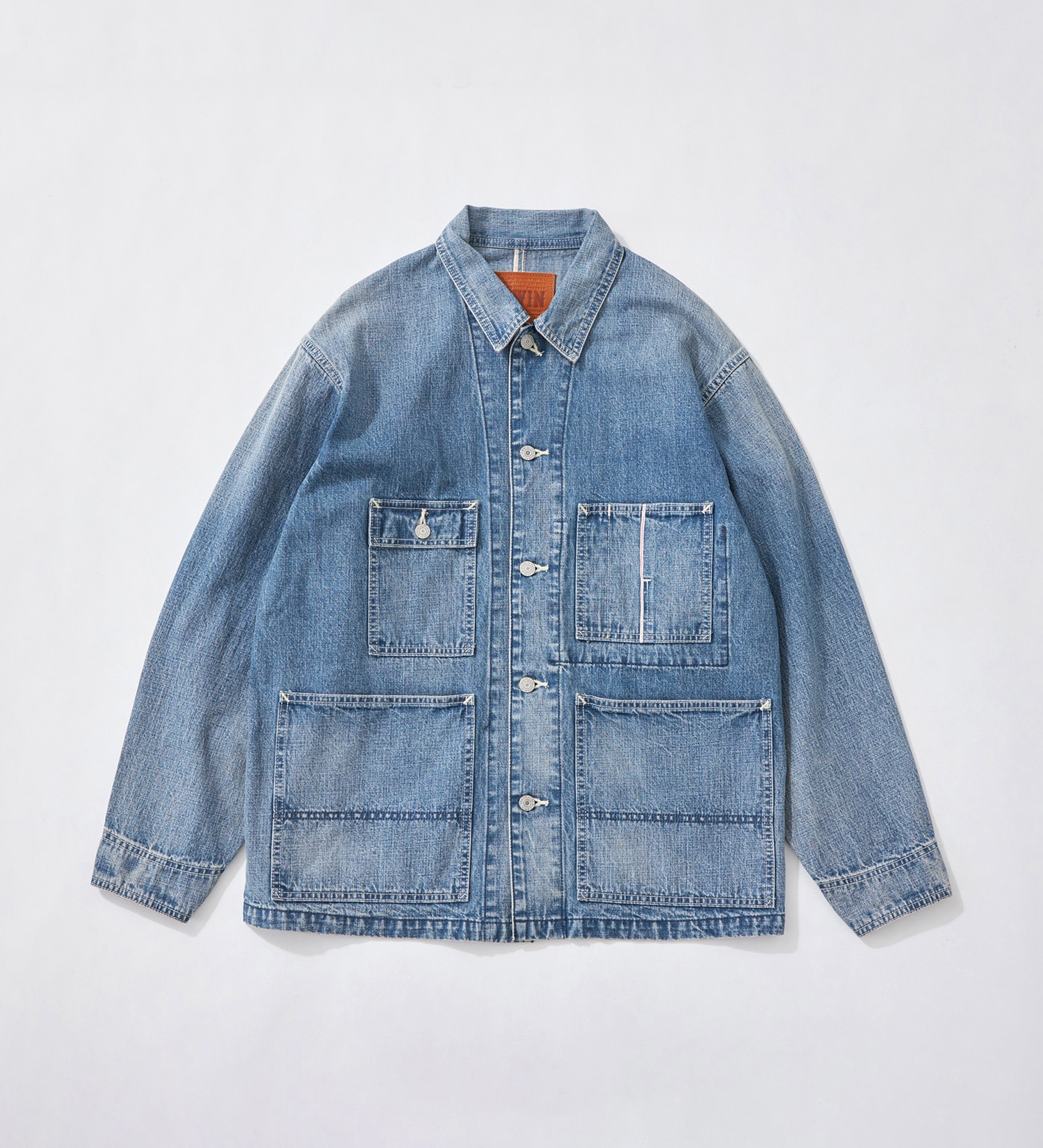 EDWIN(エドウイン)の505 カバーオール デニムジャケット セットアップ セルビッジ|ジャケット/アウター/デニムジャケット/メンズ|中色ブルー