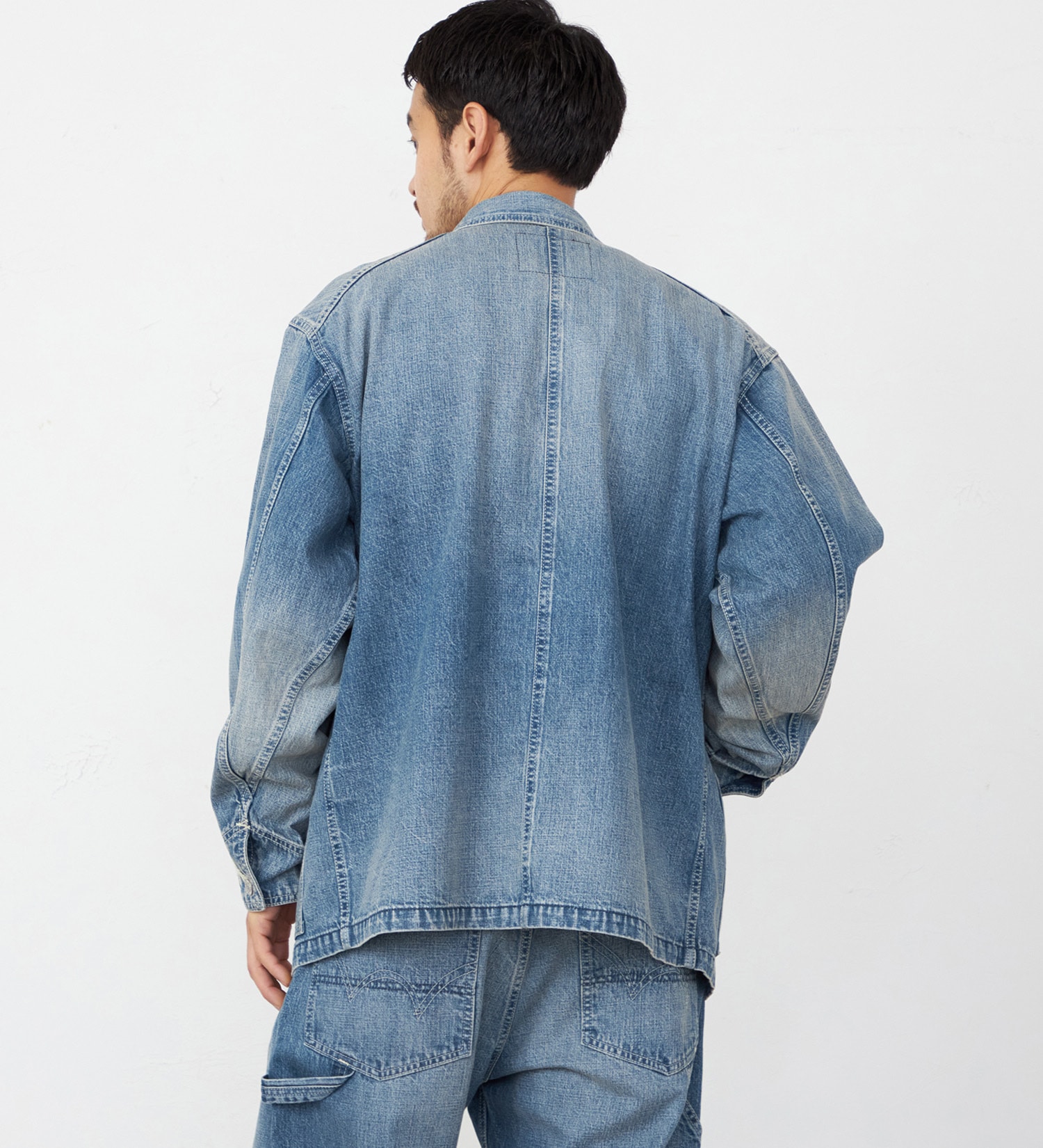 EDWIN(エドウイン)の505 カバーオール デニムジャケット セットアップ セルビッジ|ジャケット/アウター/デニムジャケット/メンズ|中色ブルー