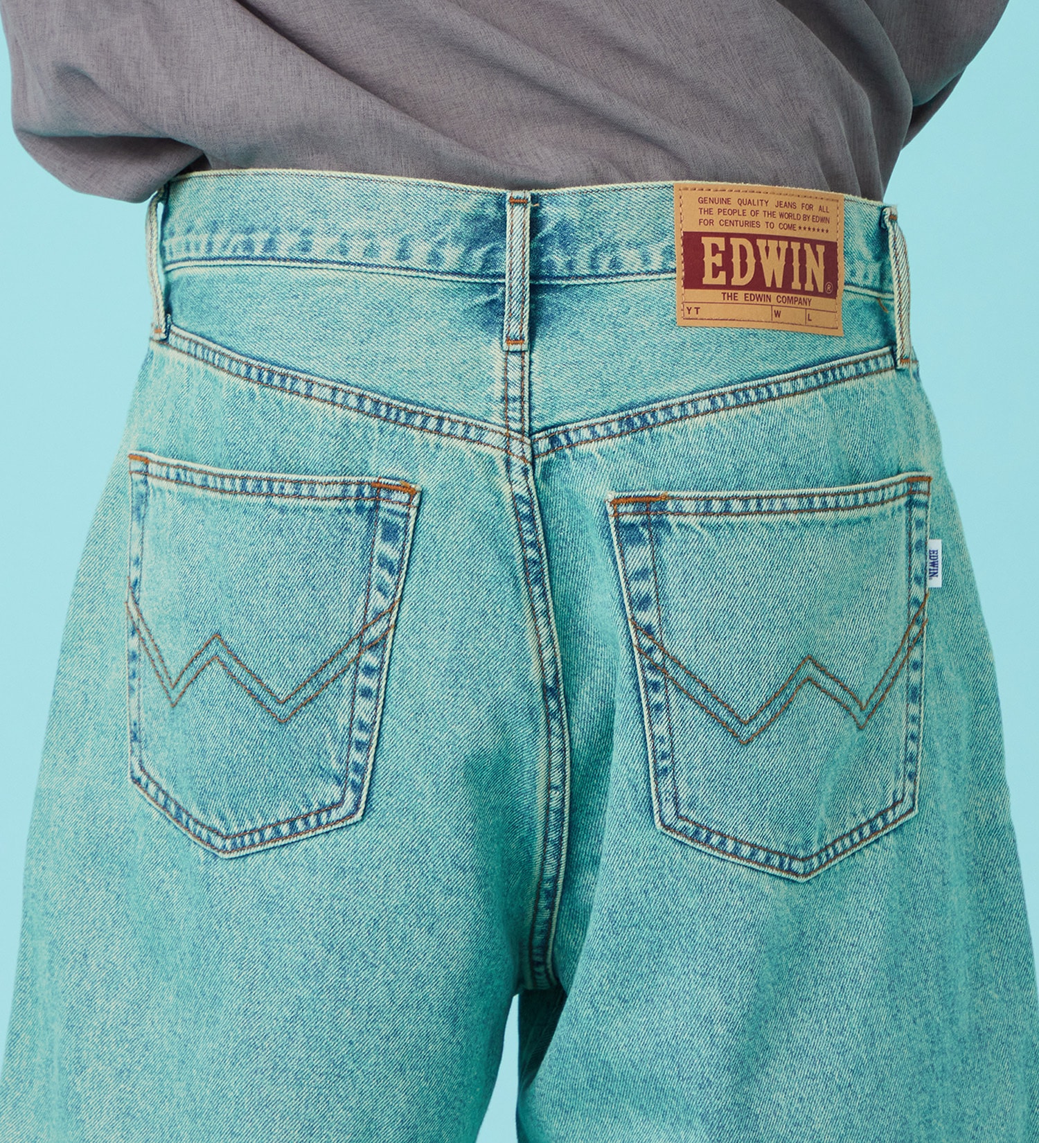 EDWIN(エドウイン)の【試着対象】バギーデニムショーツ|パンツ/パンツ/メンズ|ブルーグリーン