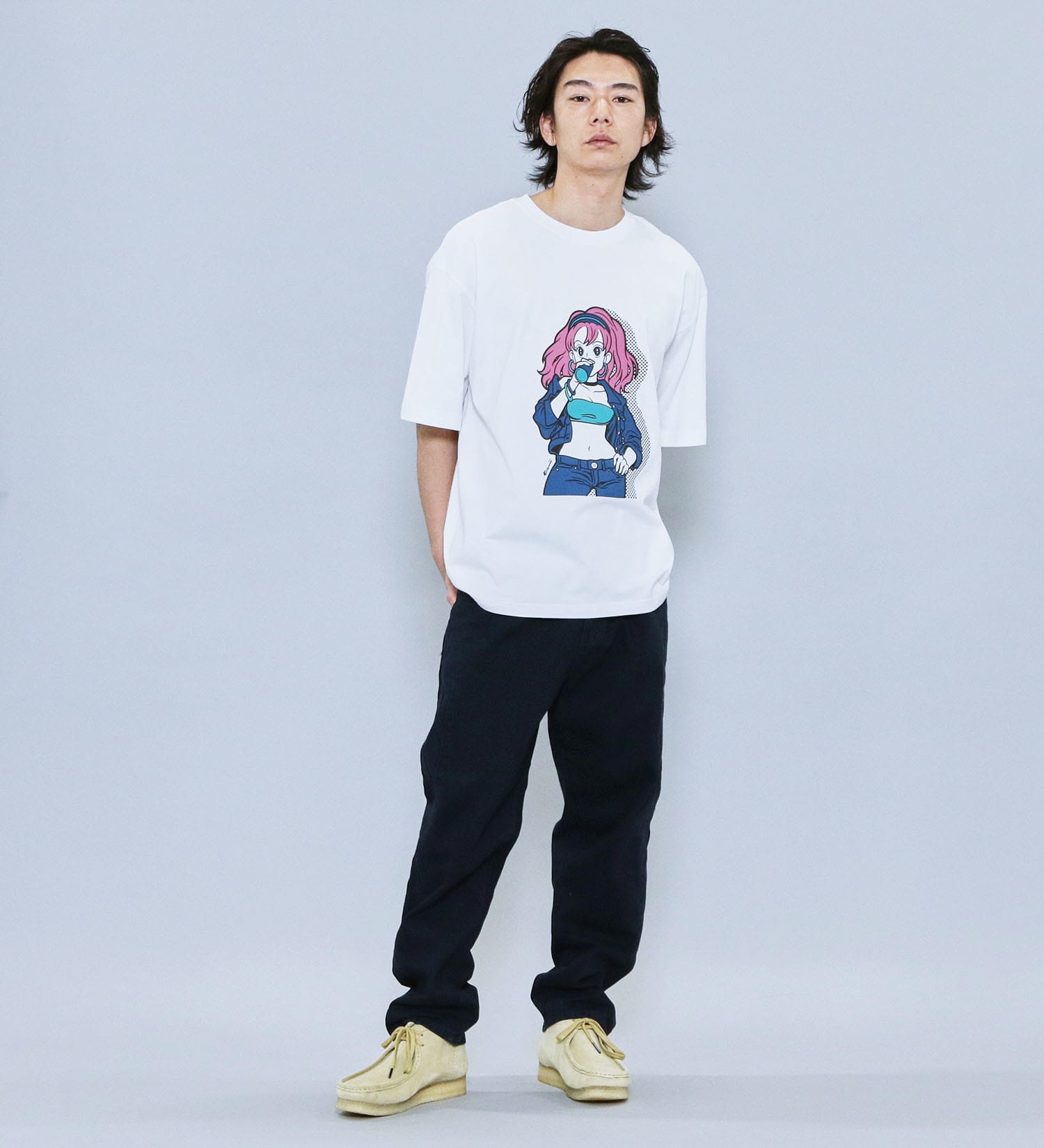 EDWIN(エドウイン)の【SALE】【ユニセックス】EDWIN x 鎌田かまを アーティストコラボTシャツ|トップス/Tシャツ/カットソー/メンズ|ホワイト