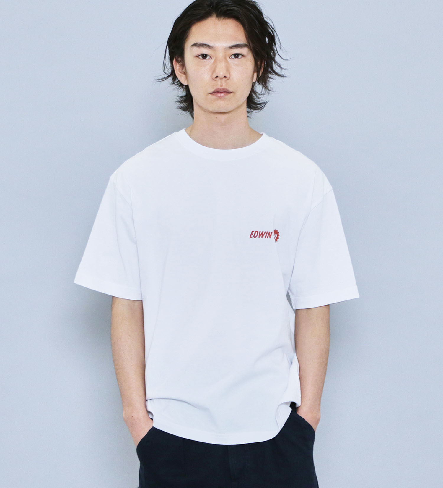 EDWIN(エドウイン)の【SALE】【ユニセックス】EDWIN x 鎌田かまを アーティストコラボTシャツ|トップス/Tシャツ/カットソー/メンズ|ホワイト3