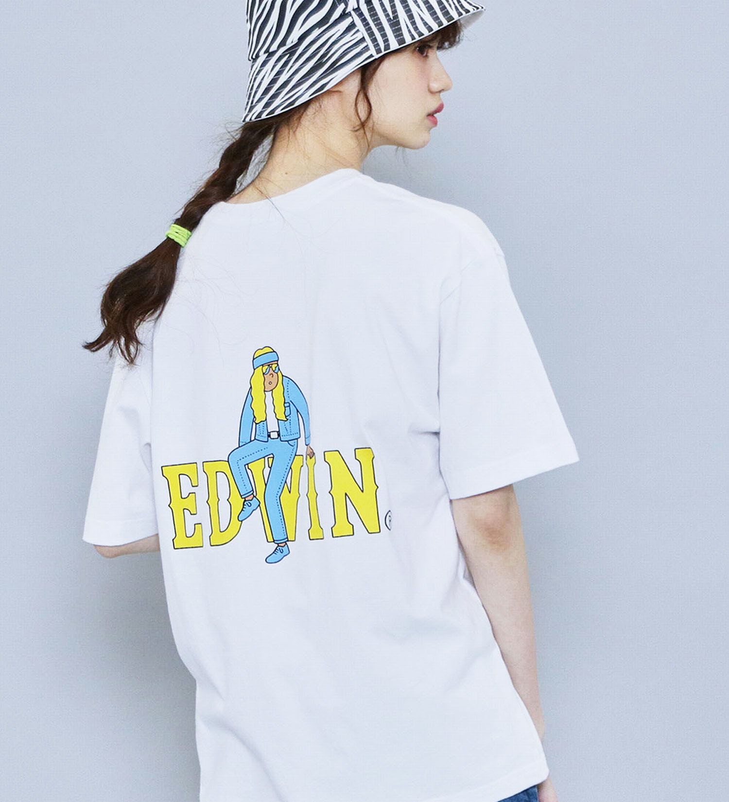 EDWIN(エドウイン)の【SALE】【ユニセックス】EDWIN x JUN OSON アーティストコラボTシャツ|トップス/Tシャツ/カットソー/メンズ|ホワイト2