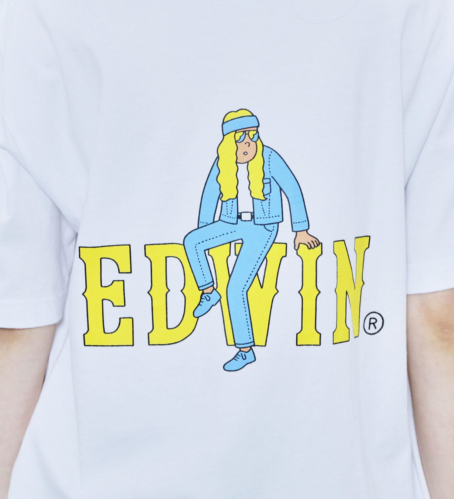 EDWIN(エドウイン)の【SALE】【ユニセックス】EDWIN x JUN OSON アーティストコラボTシャツ|トップス/Tシャツ/カットソー/メンズ|ホワイト2