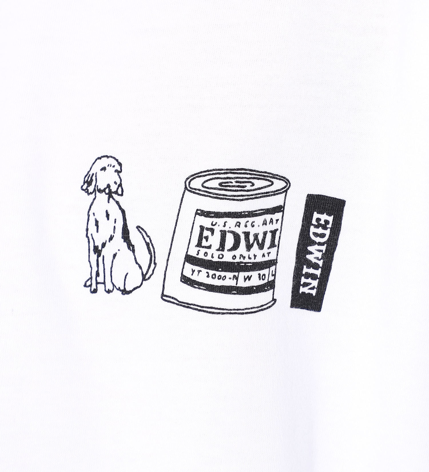EDWIN(エドウイン)の【SALE】【ユニセックス】EDWIN x itabamoe アーティストコラボTシャツ|トップス/Tシャツ/カットソー/メンズ|ホワイト