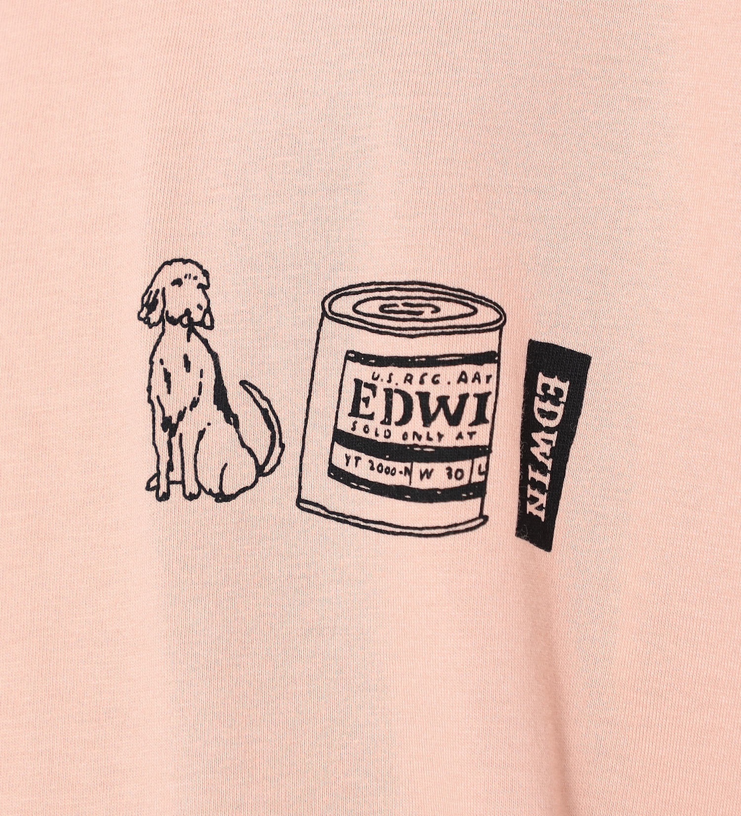 EDWIN(エドウイン)の【SALE】【ユニセックス】EDWIN x itabamoe アーティストコラボTシャツ|トップス/Tシャツ/カットソー/メンズ|ライトピンク