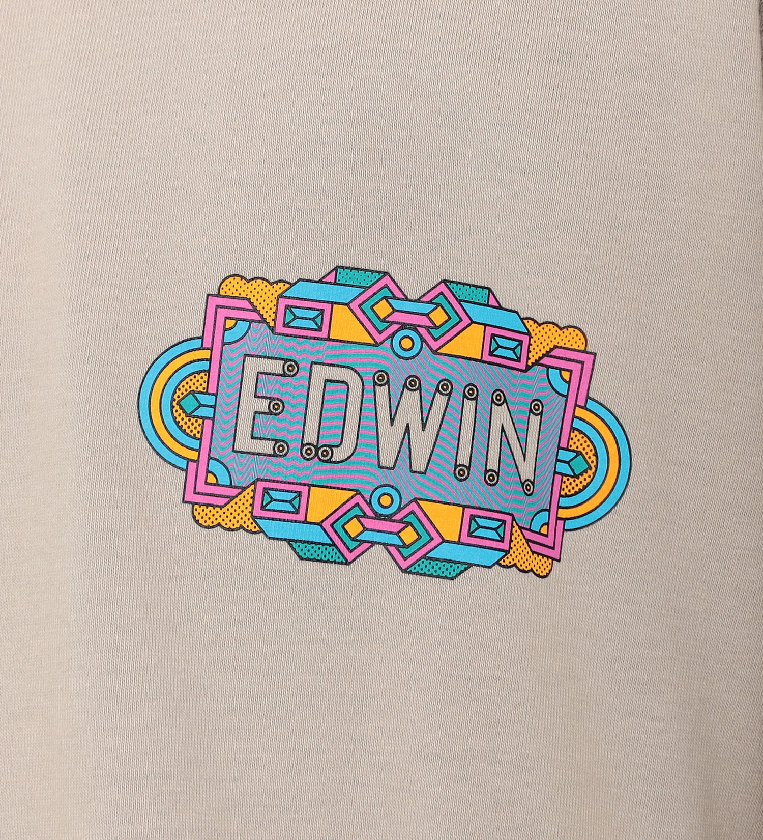 EDWIN(エドウイン)の【SALE】【ユニセックス】EDWIN x Supermundane アーティストコラボTシャツ|トップス/Tシャツ/カットソー/メンズ|ライトグレー