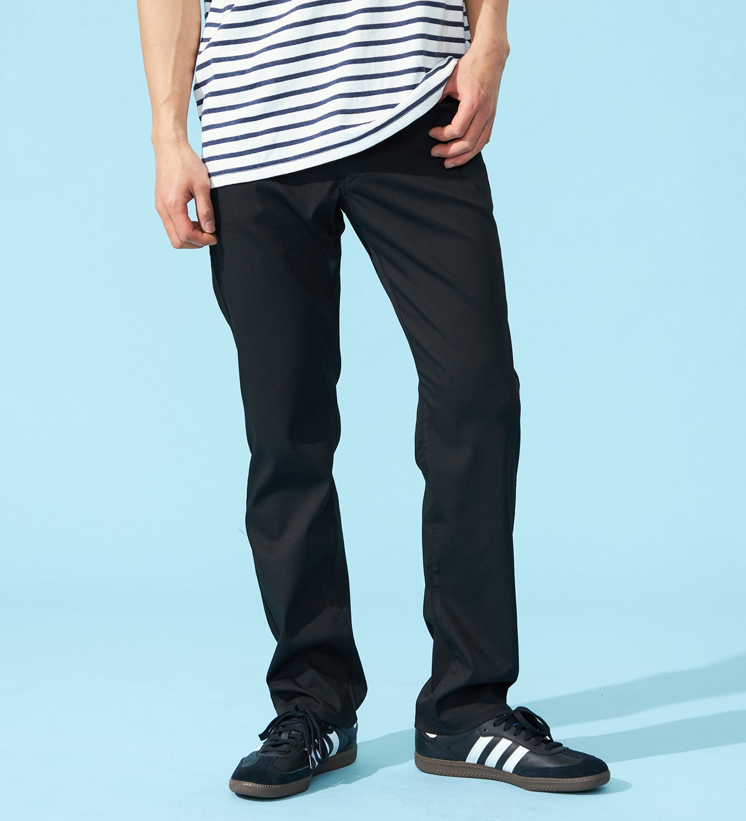 EDWIN(エドウイン)の【予約P】【WEB限定】【涼】ハタラクロ メンズ COOL ストレートパンツ【股下73cm】ストレッチ ドライタッチ 速乾|パンツ/パンツ/メンズ|ブラック