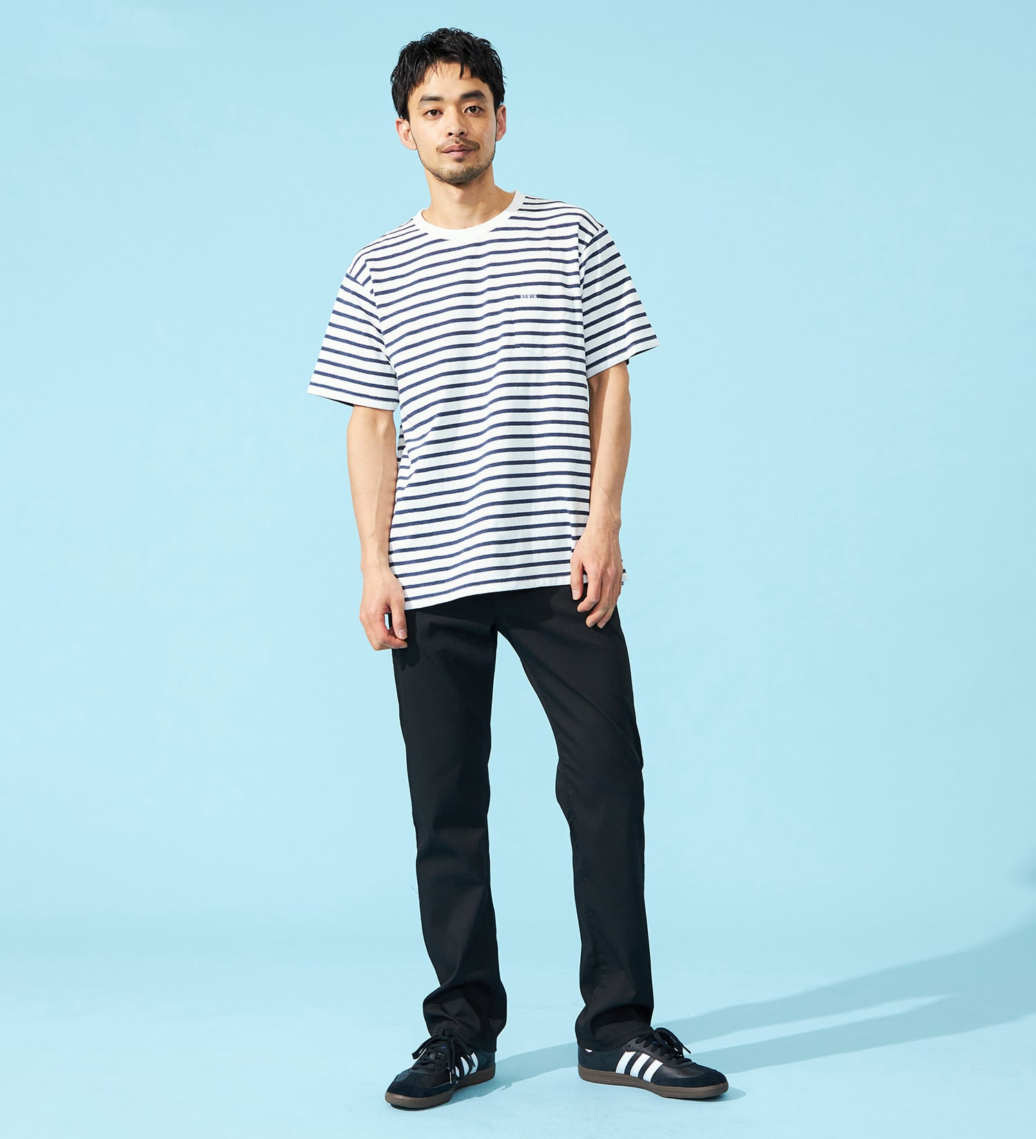 EDWIN(エドウイン)の【予約P】【WEB限定】【涼】ハタラクロ メンズ COOL ストレートパンツ【股下73cm】ストレッチ ドライタッチ 速乾|パンツ/パンツ/メンズ|ブラック