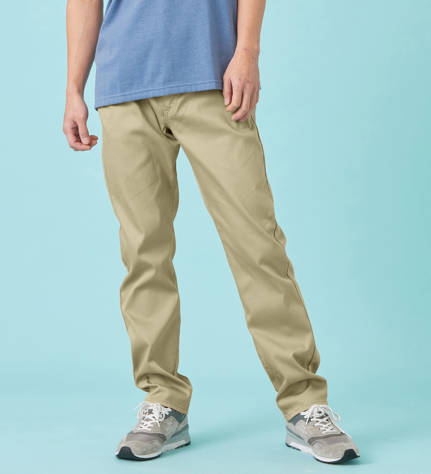 EDWIN(エドウイン)の【予約P】【大きいサイズ】【涼】COOL レギュラーストレート ジーンズ デニムパンツ ドライタッチ 速乾|パンツ/パンツ/メンズ|ベージュ