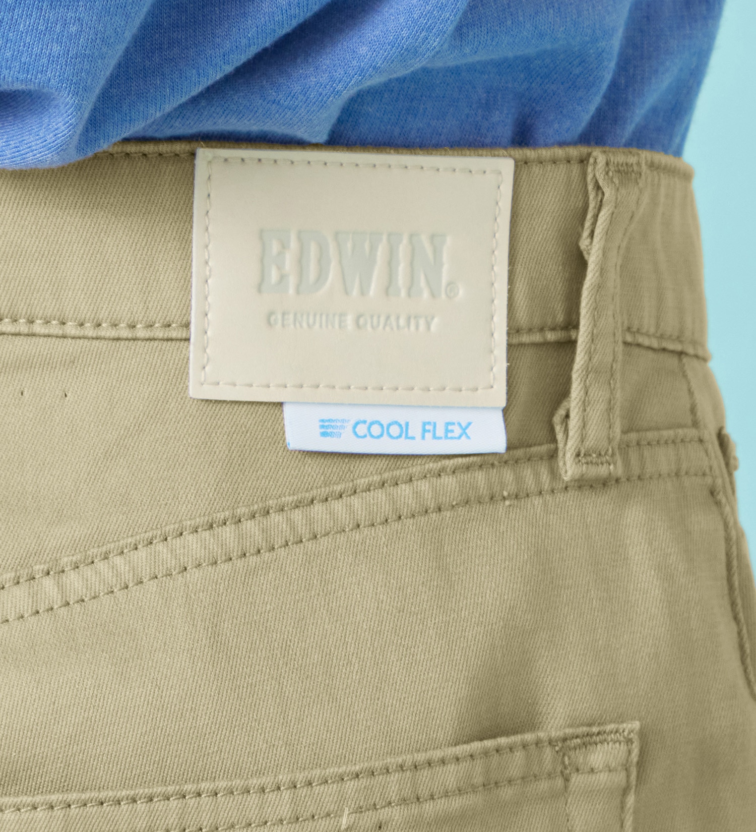 EDWIN(エドウイン)の【予約P】【大きいサイズ】【涼】COOL レギュラーストレート ジーンズ デニムパンツ ドライタッチ 速乾|パンツ/パンツ/メンズ|ベージュ