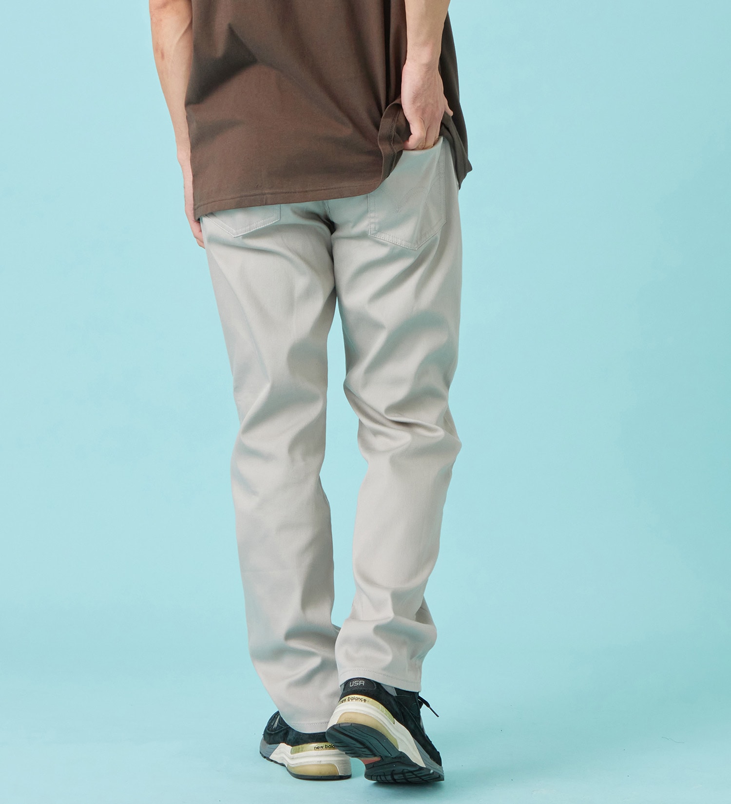 EDWIN(エドウイン)の【予約P】【大きいサイズ】【涼】COOL レギュラーストレート ジーンズ デニムパンツ ドライタッチ 速乾|パンツ/パンツ/メンズ|ライトグレー