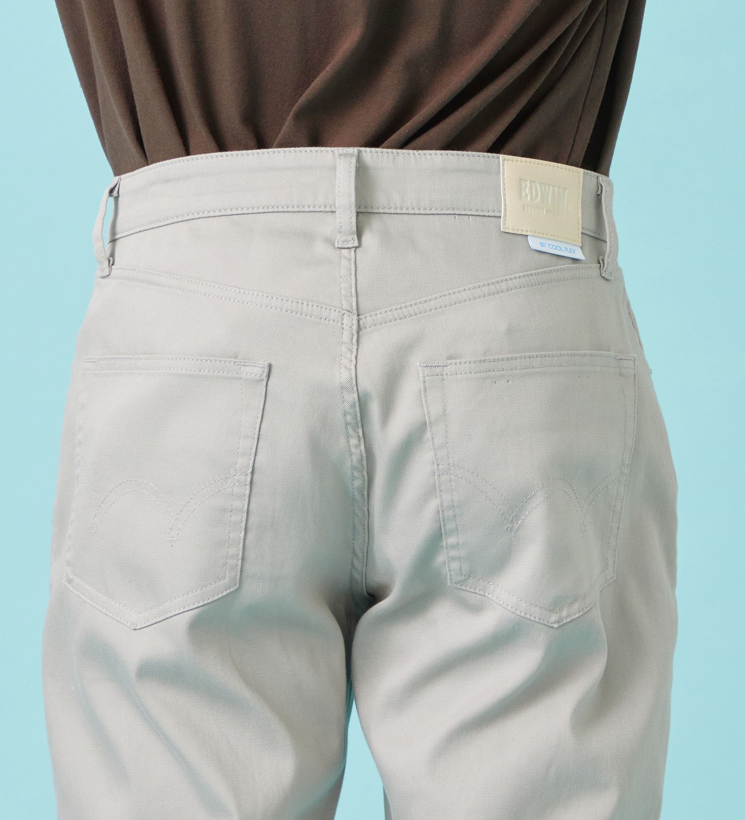 EDWIN(エドウイン)の【予約P】【大きいサイズ】【涼】COOL レギュラーストレート ジーンズ デニムパンツ ドライタッチ 速乾|パンツ/パンツ/メンズ|ライトグレー