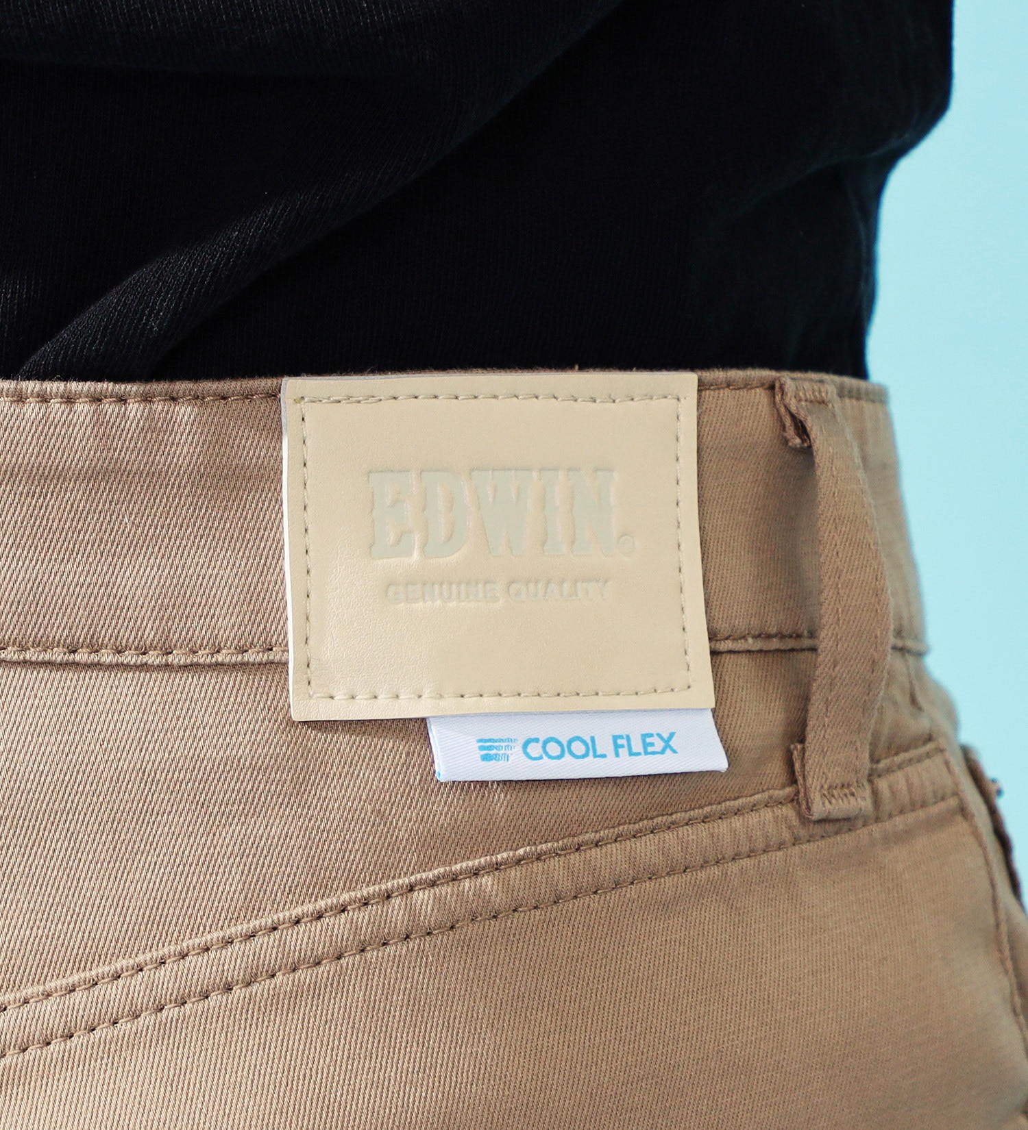 EDWIN(エドウイン)の【GW SALE】【涼】EDWIN COOLFLEX 二重織メッシュ構造 レギュラーストレートパンツ 【ドライタッチ/吸汗速乾】|パンツ/パンツ/メンズ|ベージュ