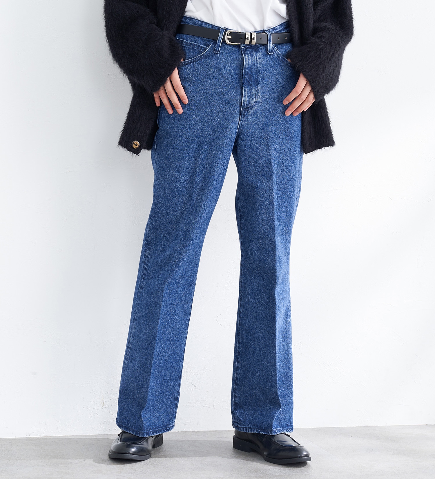 EDWIN(エドウイン)の【WEB限定】メイドインジャパン フレアデニムパンツ FLARE BOOTCUT ブーツカット センタープレス|パンツ/デニムパンツ/メンズ|濃色ブルー
