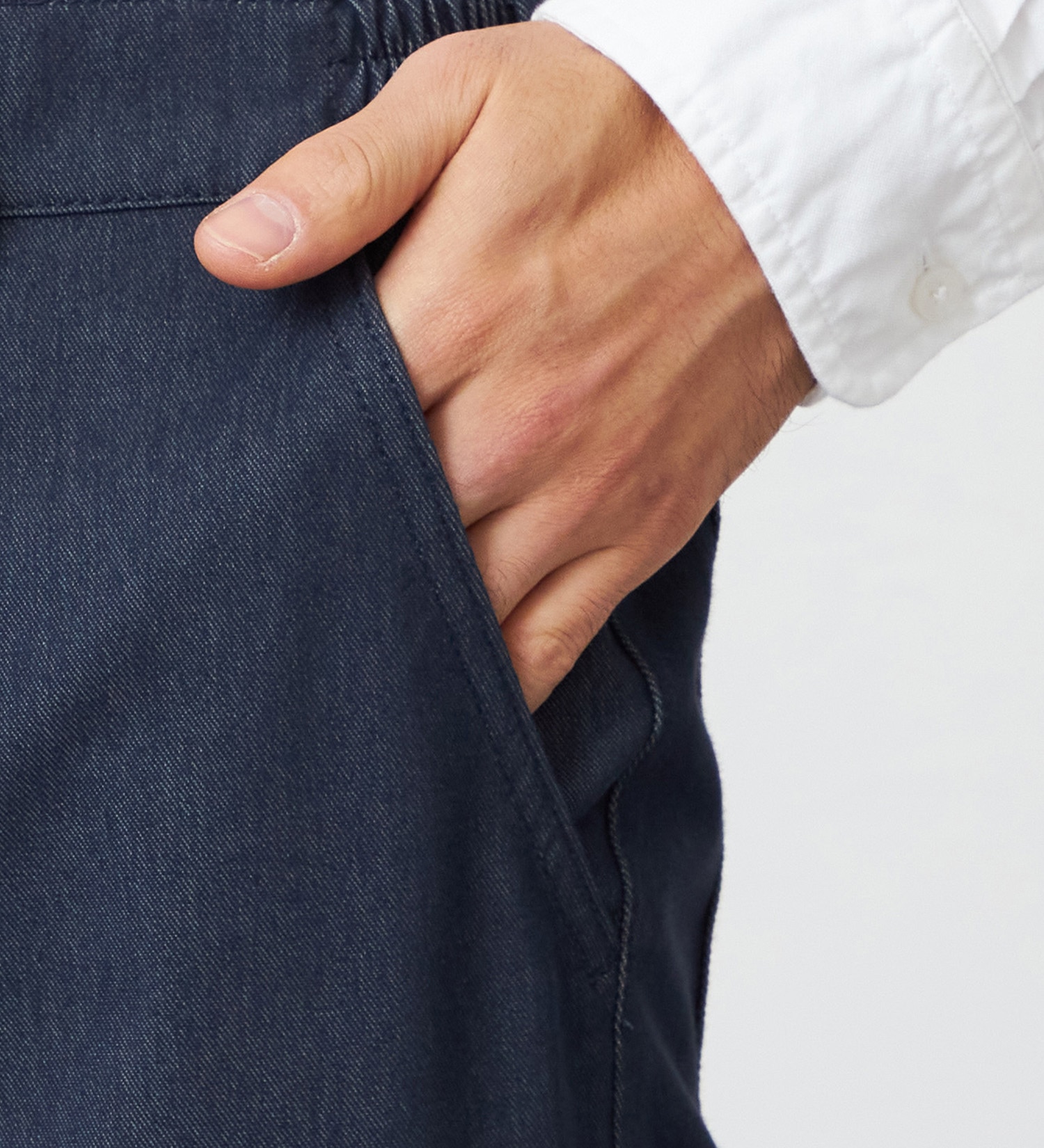 EDWIN(エドウイン)の【試着対象】【大きいサイズ】デニスラ AIR スリムテーパード スラックス ビジネス ストレッチ|パンツ/スラックス/メンズ|インディゴブルー