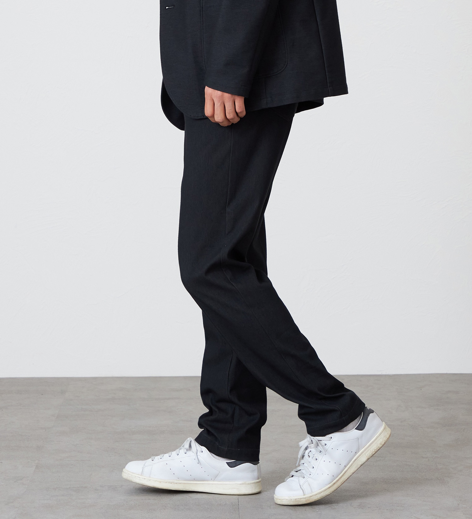 EDWIN(エドウイン)の【試着対象】【大きいサイズ】デニスラ AIR スリムテーパード スラックス ビジネス ストレッチ|パンツ/スラックス/メンズ|ブラック