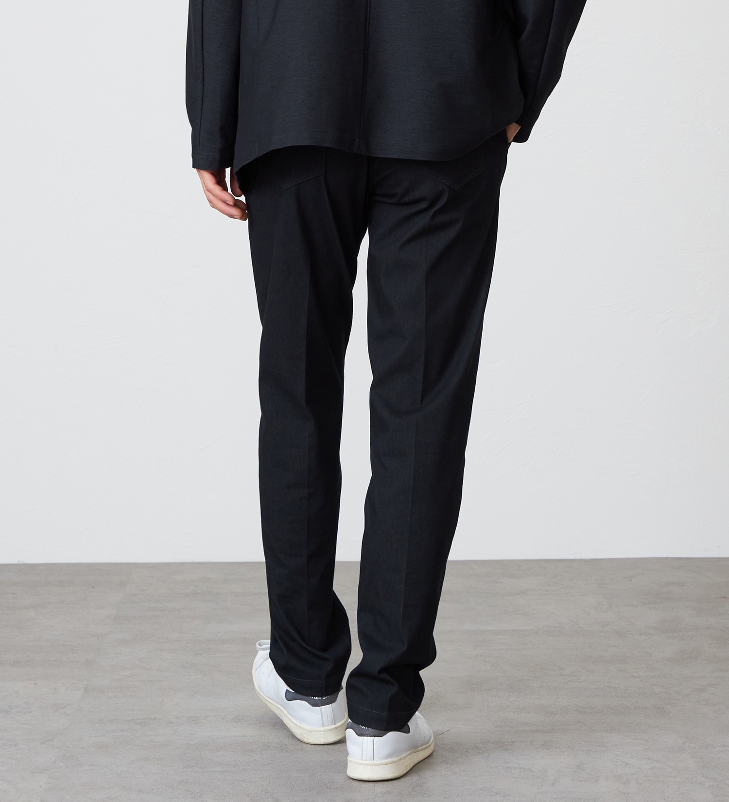 EDWIN(エドウイン)の【試着対象】【大きいサイズ】デニスラ AIR スリムテーパード スラックス ビジネス ストレッチ|パンツ/スラックス/メンズ|ブラック