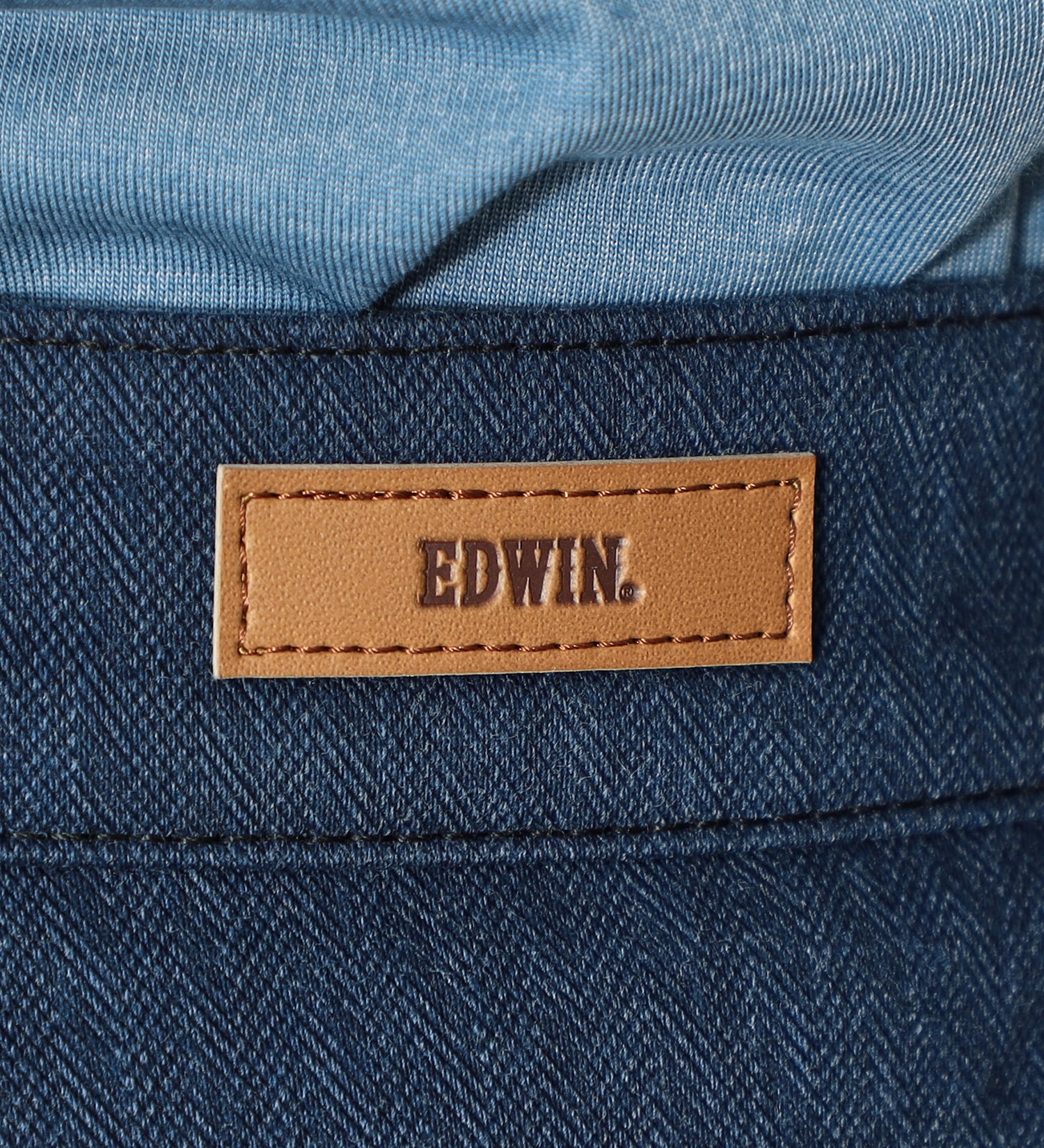 EDWIN(エドウイン)の【SALE】デニスラ スリムテーパード(柄)|パンツ/スラックス/メンズ|ブルー系その他