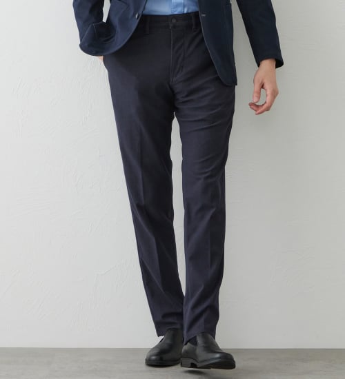 EDWIN(エドウイン)のデニスラ スリムテーパードパンツ スラックス【ヴィンテージテイスト/ストレッチ/ビジネス】|パンツ/スラックス/メンズ|インディゴブルー