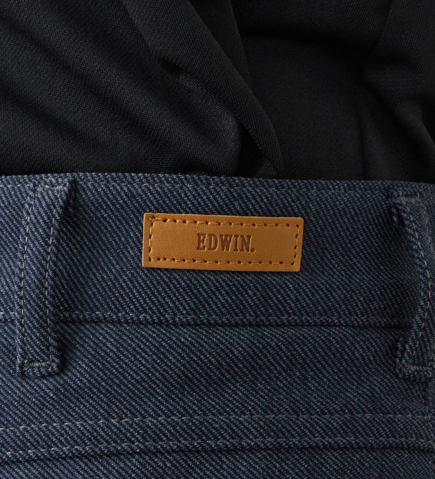 EDWIN(エドウイン)のデニスラ スリムテーパードパンツ スラックス【ウールデニムライク/ストレッチ/ビジネス】|パンツ/スラックス/メンズ|ネイビー