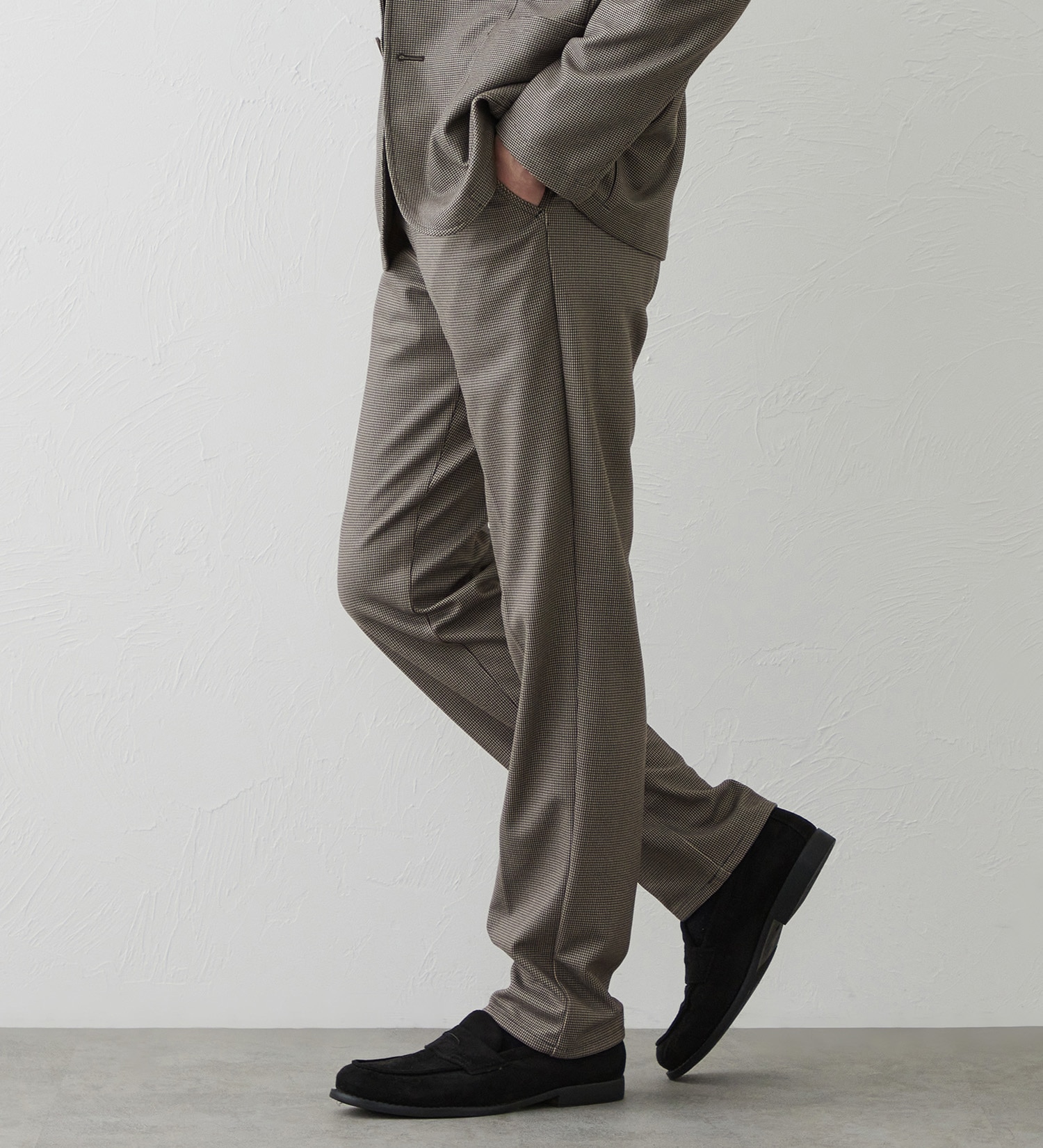 EDWIN(エドウイン)のデニスラ スリムテーパードパンツ スラックス【ウールライク/ストレッチ/ビジネス】|パンツ/スラックス/メンズ|ベージュ系その他