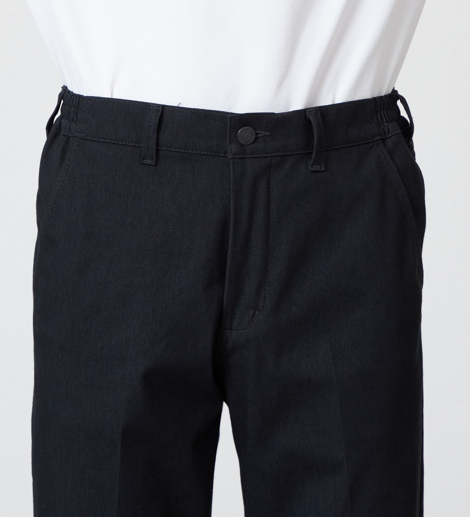 EDWIN(エドウイン)の【試着対象】デニスラ AIR スリムテーパード スラックス ビジネス ストレッチ|パンツ/スラックス/メンズ|ブラック