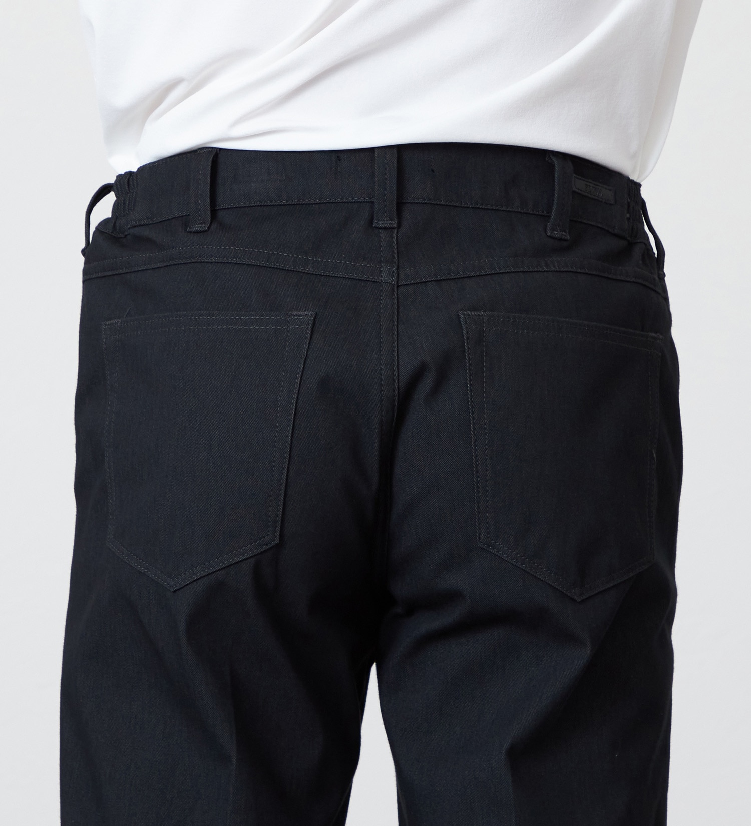 EDWIN(エドウイン)の【試着対象】デニスラ AIR スリムテーパード スラックス ビジネス ストレッチ|パンツ/スラックス/メンズ|ブラック